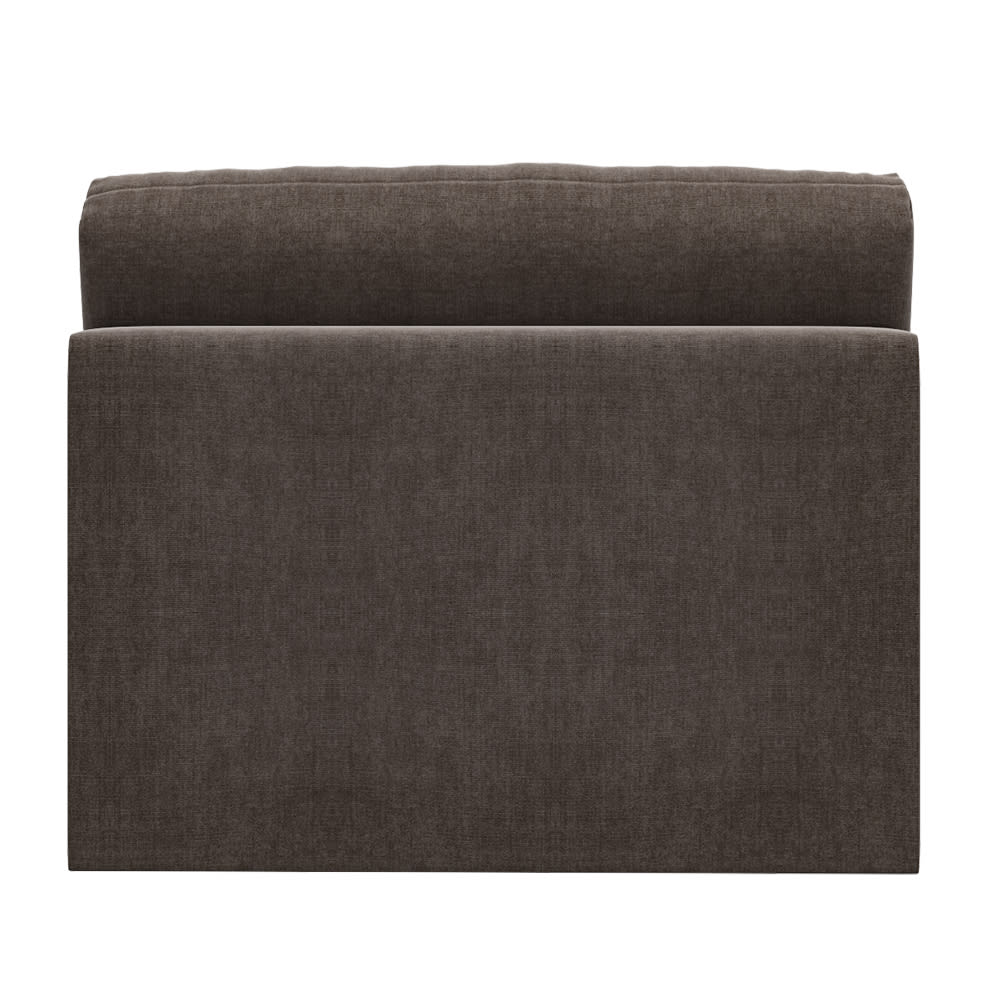 Haven Muse Mink Armless Sofa Chair Module color Muse Mink