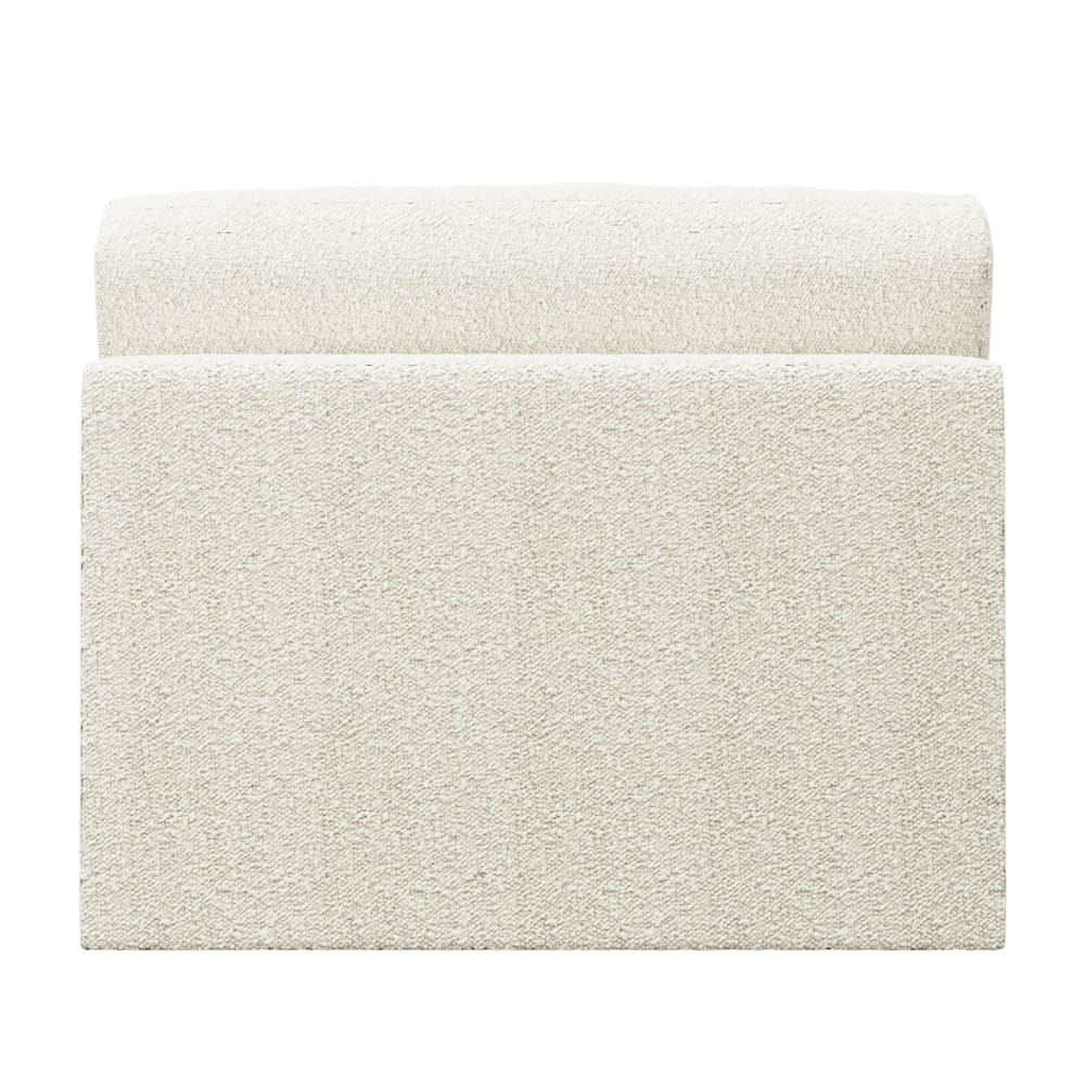 Haven Boucle Ivory Armless Sofa Chair Module color Boucle Ivory