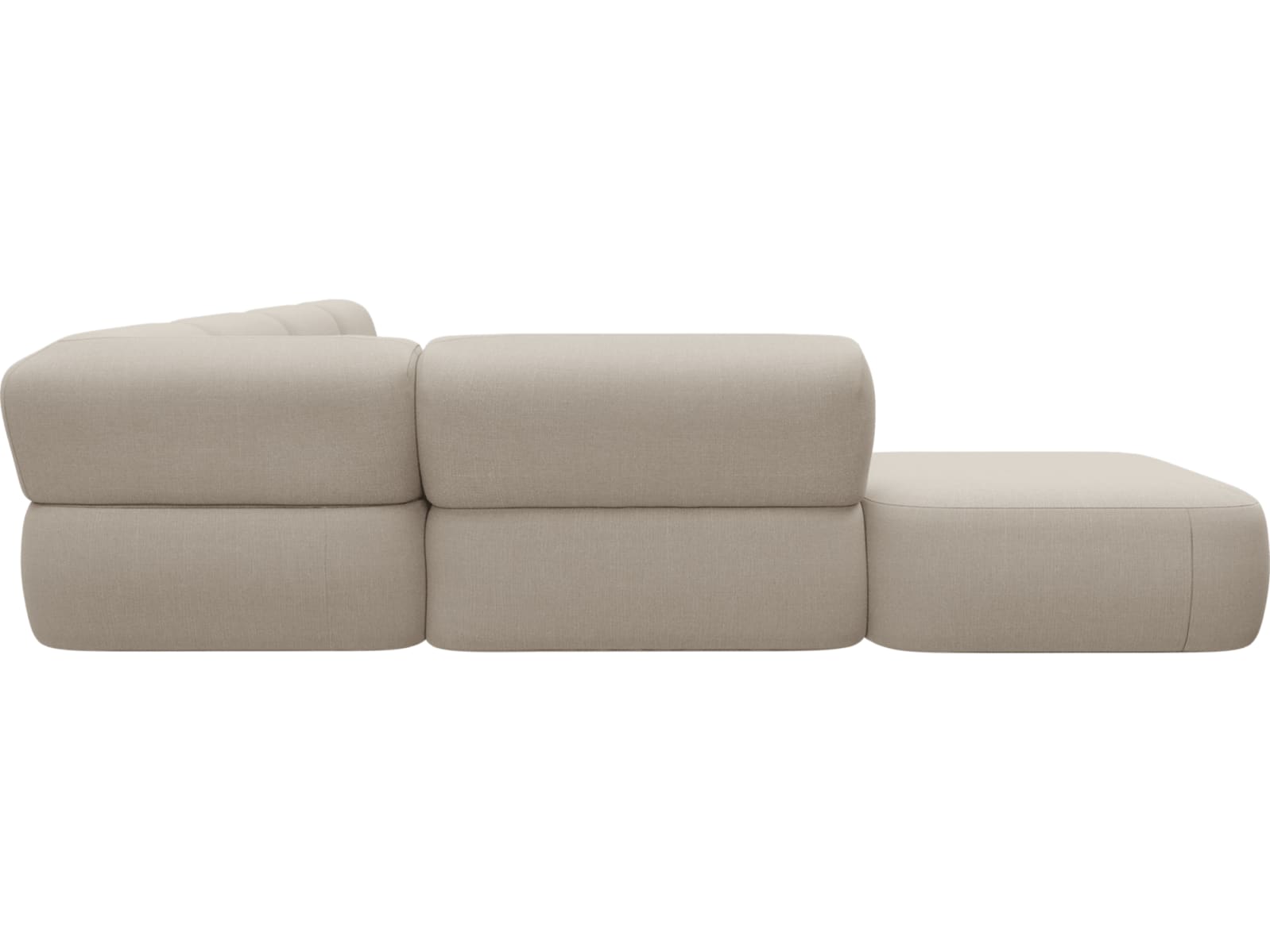 Beckett Santa Fe Sand Modular Sofa - 7 Piece color Santa Fe Sand