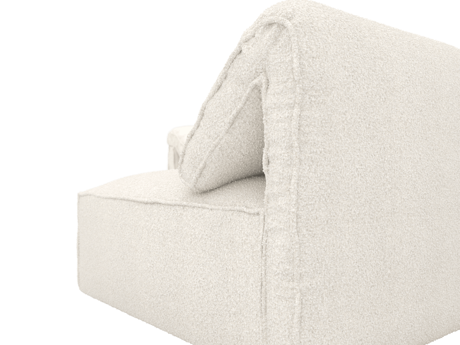 Kai Boucle Ivory Modular Sofa - 5 Seater color Boucle Ivory