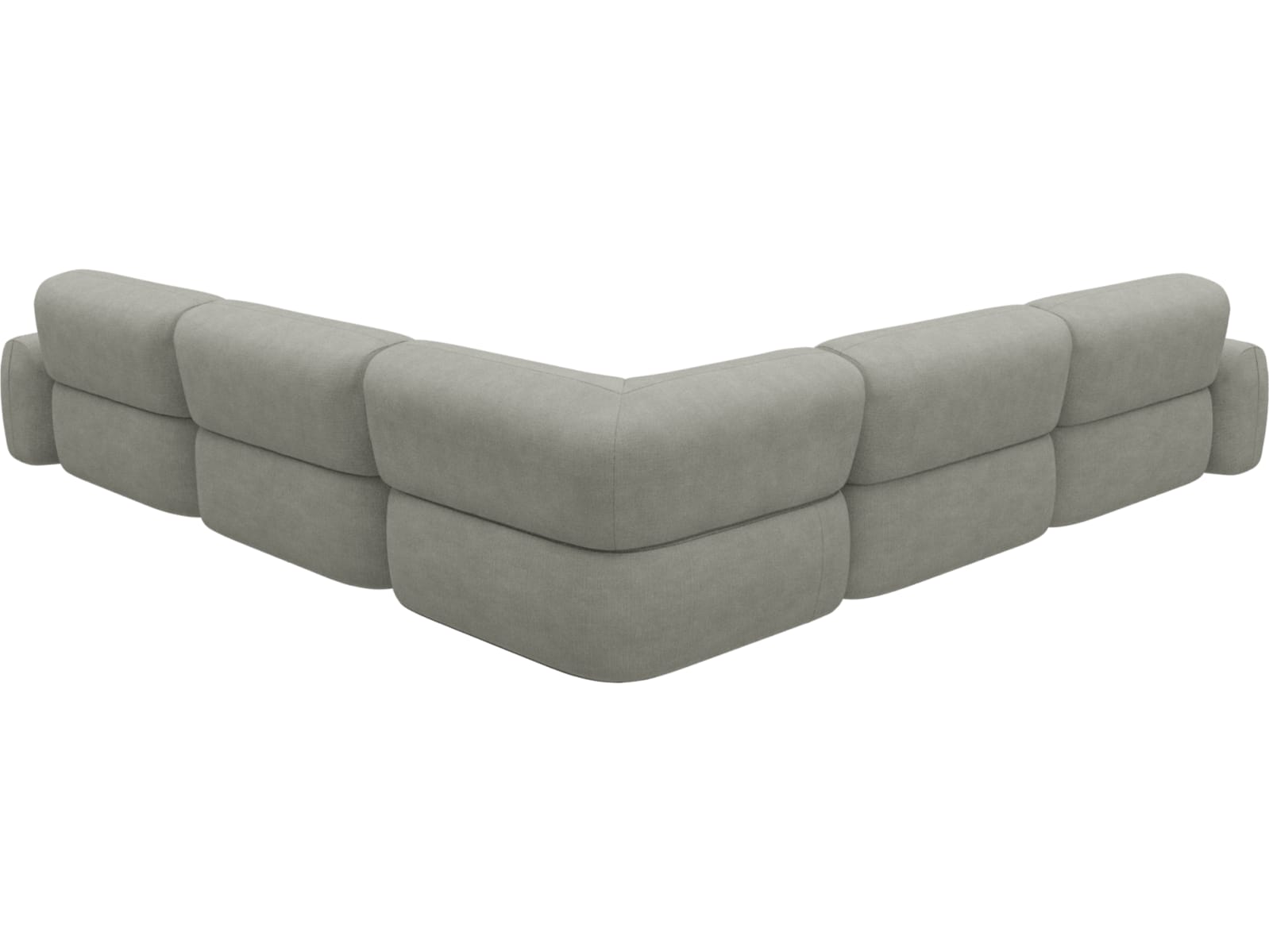 Beckett Toorak Pebble Modular Corner Sofa - 7 Piece color Toorak Pebble