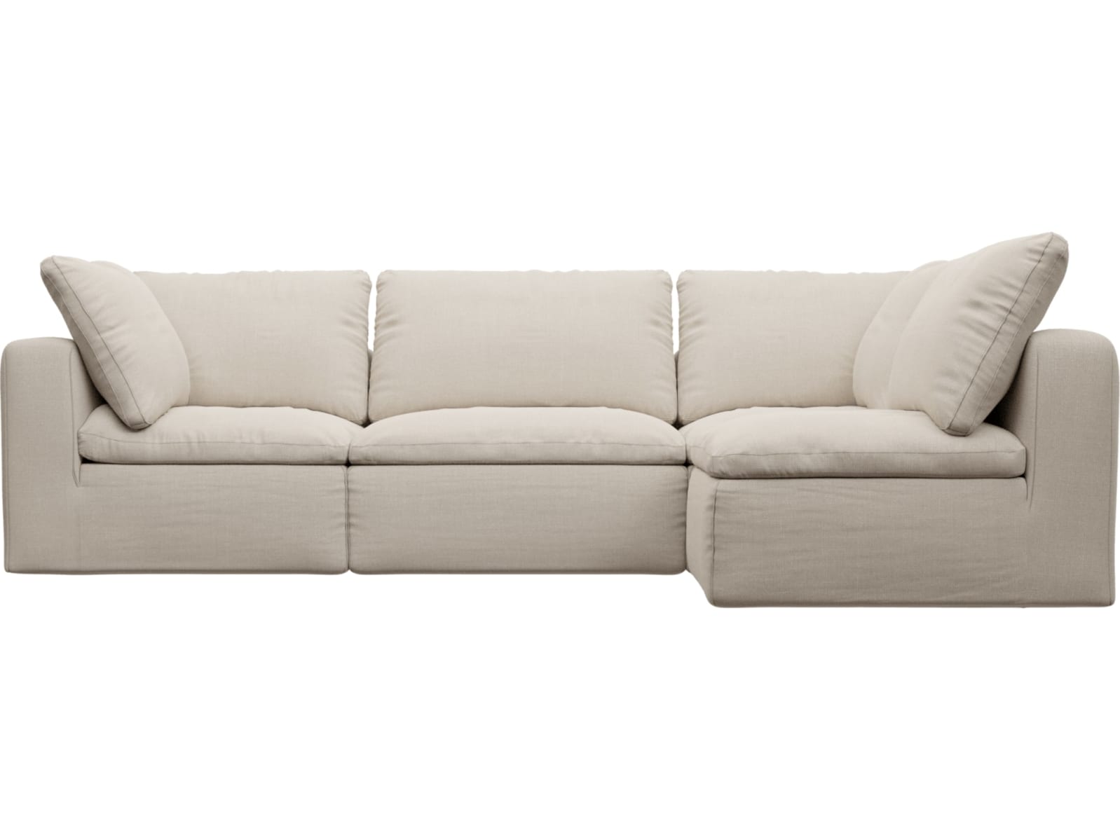 Cloud Santa Fe Sand Modular Sofa - 4 Piece color Santa Fe Sand