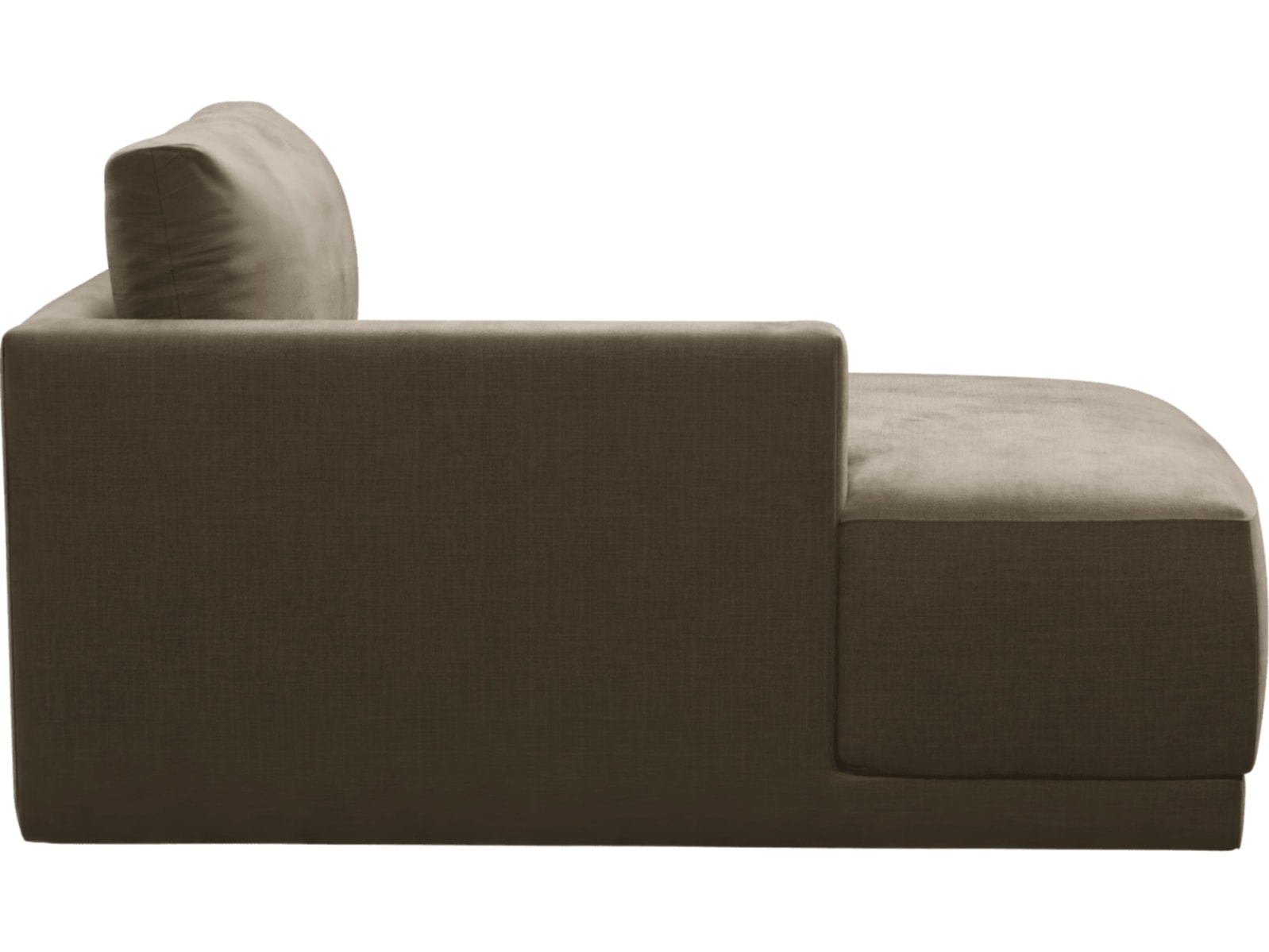 Haven Tribute Walnut Left Arm Facing Chaise Module color Tribute Walnut