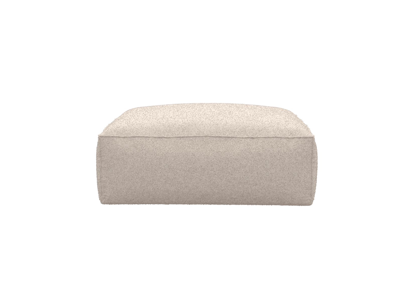 Riley Boucle Pumice Big Ottoman color Boucle Pumice