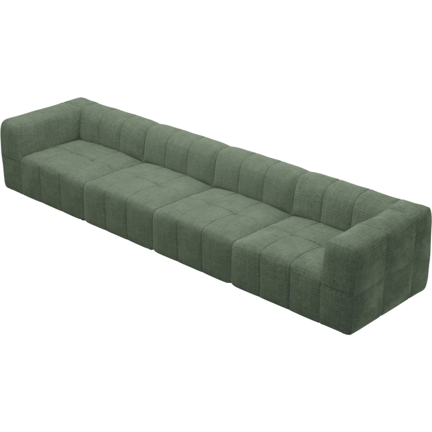Lucello Tribute Dark Jade Modular Sofa - 4 Piece color Tribute Dark Jade