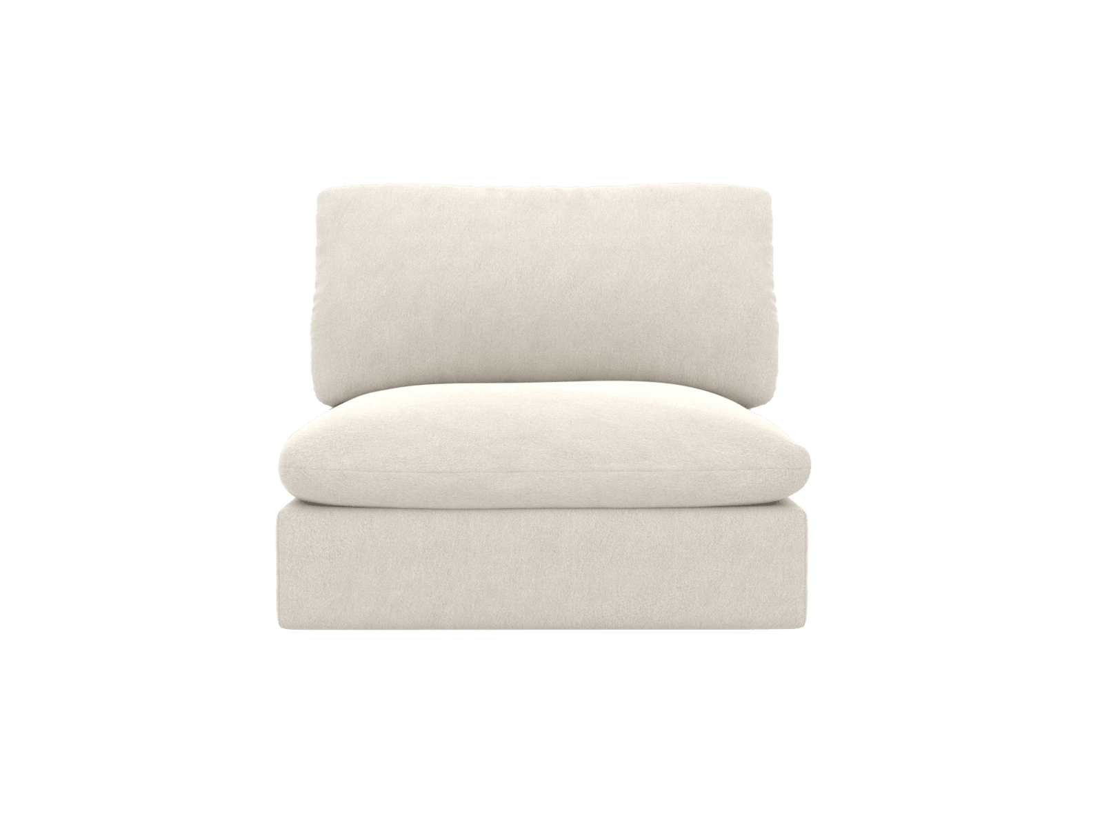 Willow California Ivory Armless Sofa Module color California Ivory