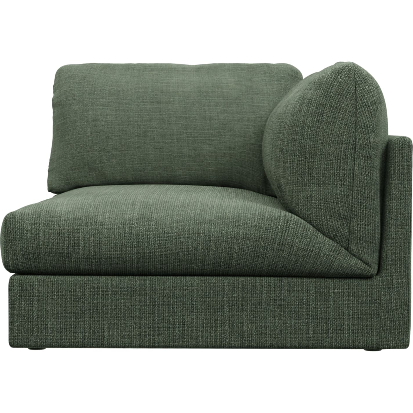 Finley Tribute Dark Jade Right Arm Facing Sofa Chair Module color Tribute Dark Jade