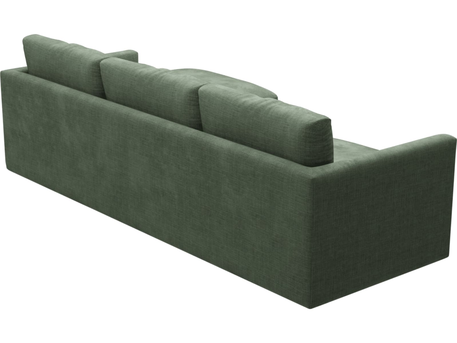 Haven Apt Tribute Dark Jade Chaise Sofa color Tribute Dark Jade