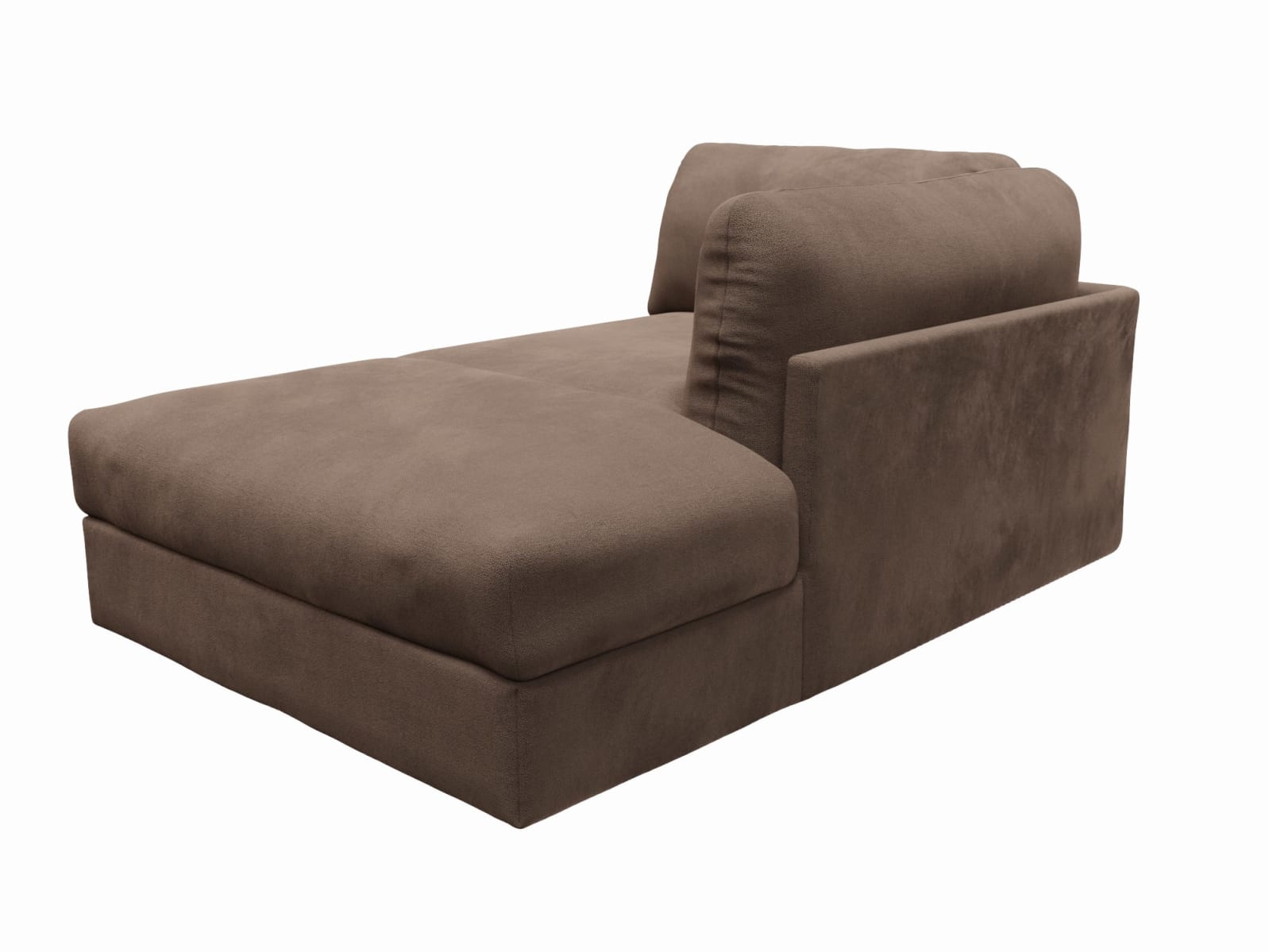 Finley Muse Chocolate Right Arm Facing Chaise Module color Muse Chocolate