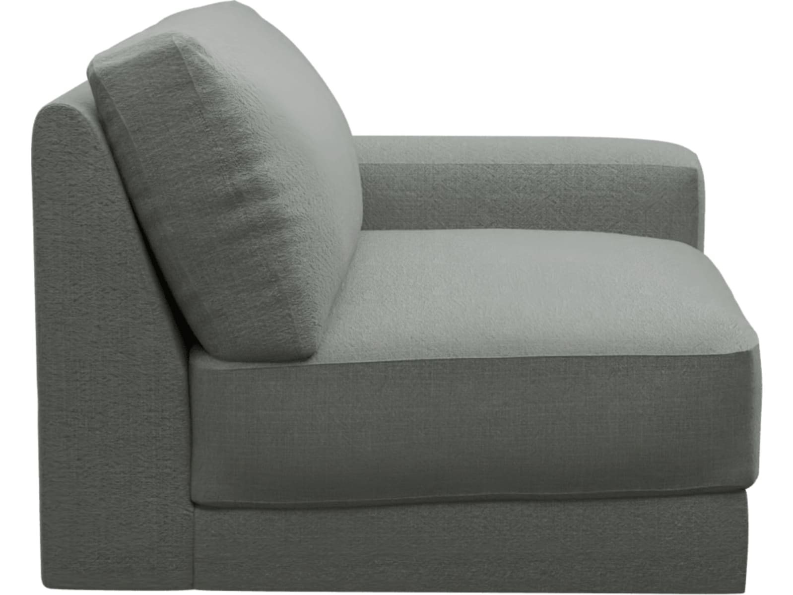 Monica Tribute Storm Right Arm Facing Chair Module color Tribute Storm