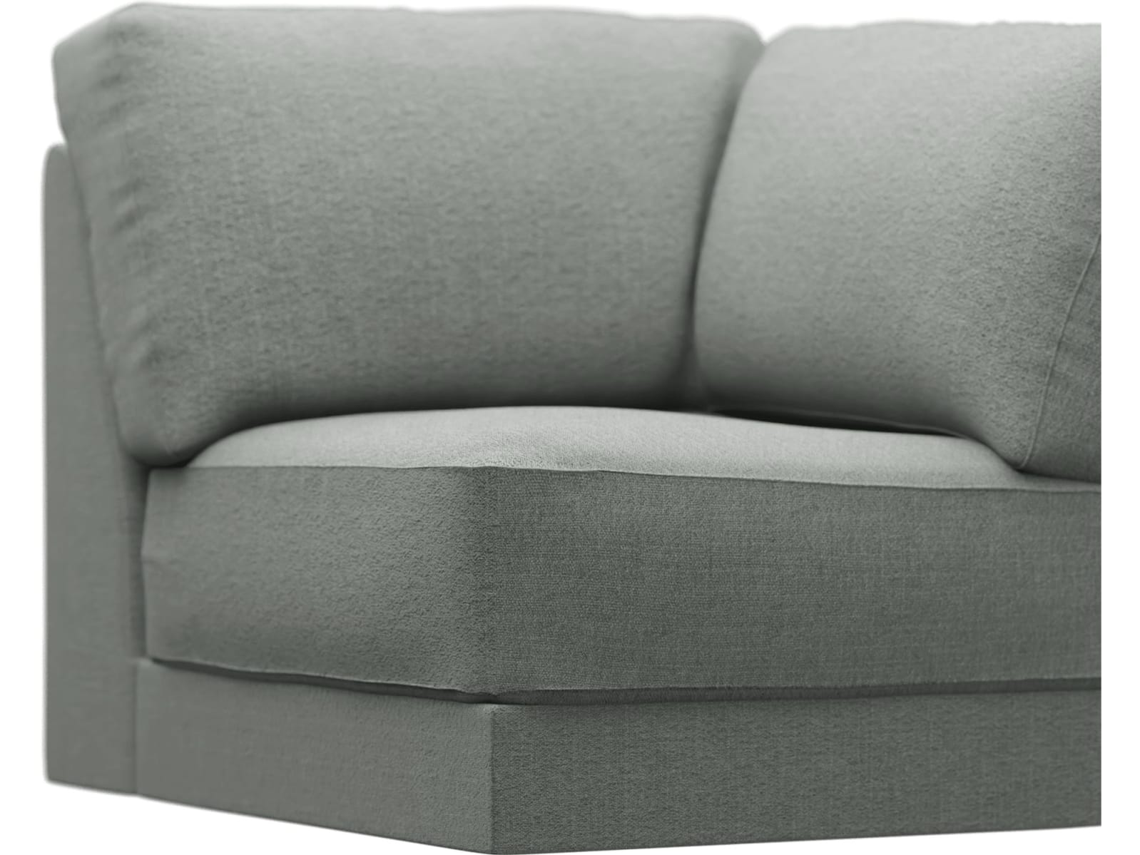 Monica Tribute Storm Corner Sofa Chair Module color Tribute Storm