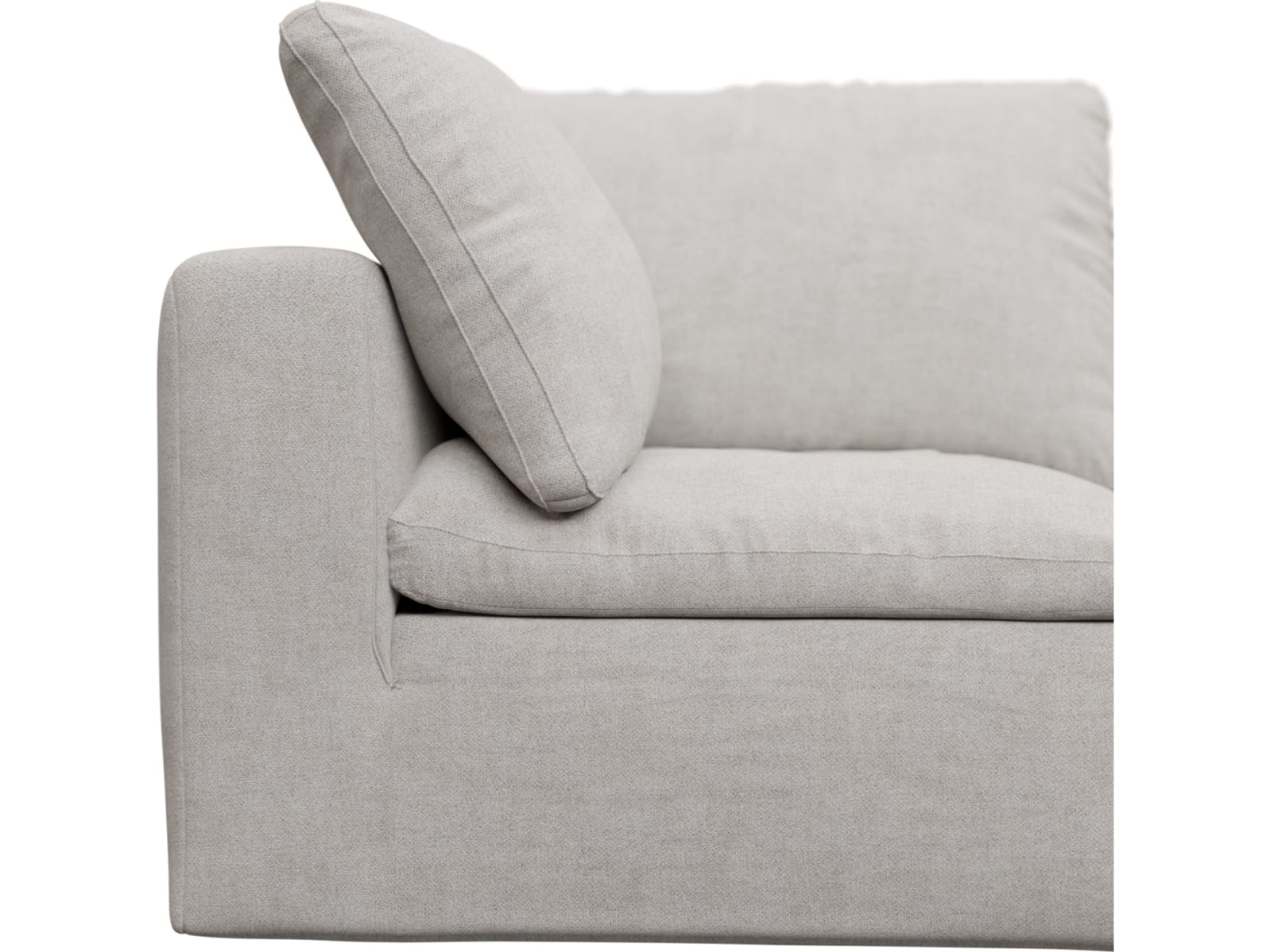 Cloud Avon Mineral Modular Sofa - 5 Piece color Avon Mineral