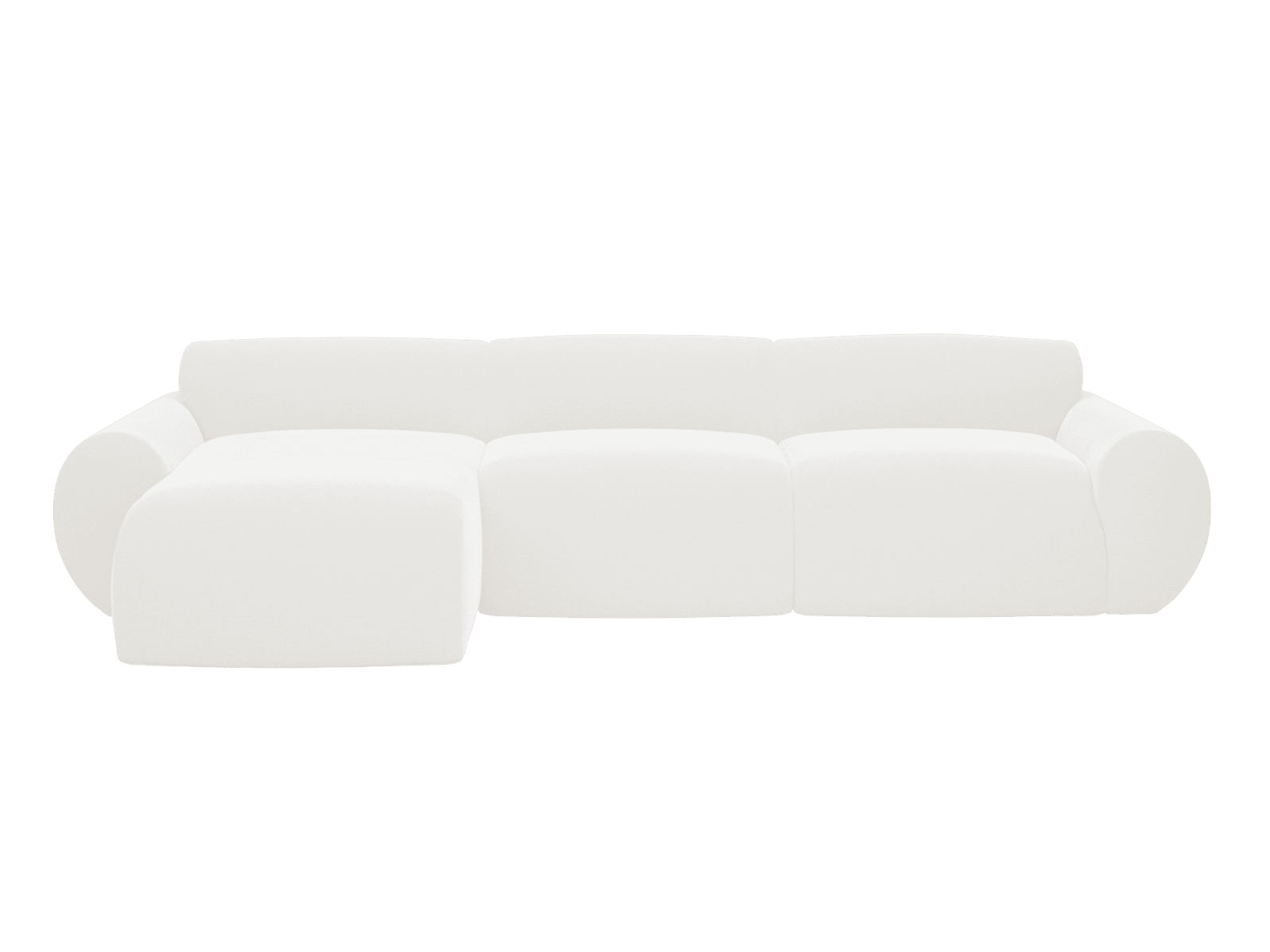 Malmo Tribute Ice Chaise Sofa - 3 Seater color Tribute Ice