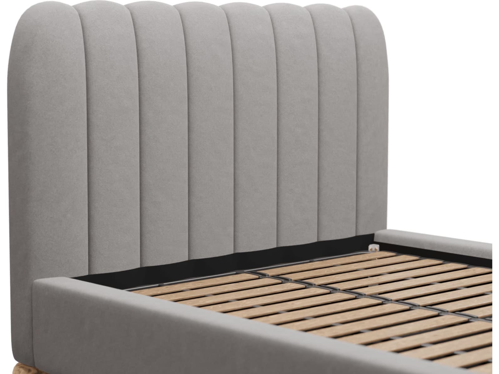 Maeve Bed View Steel color View Steel