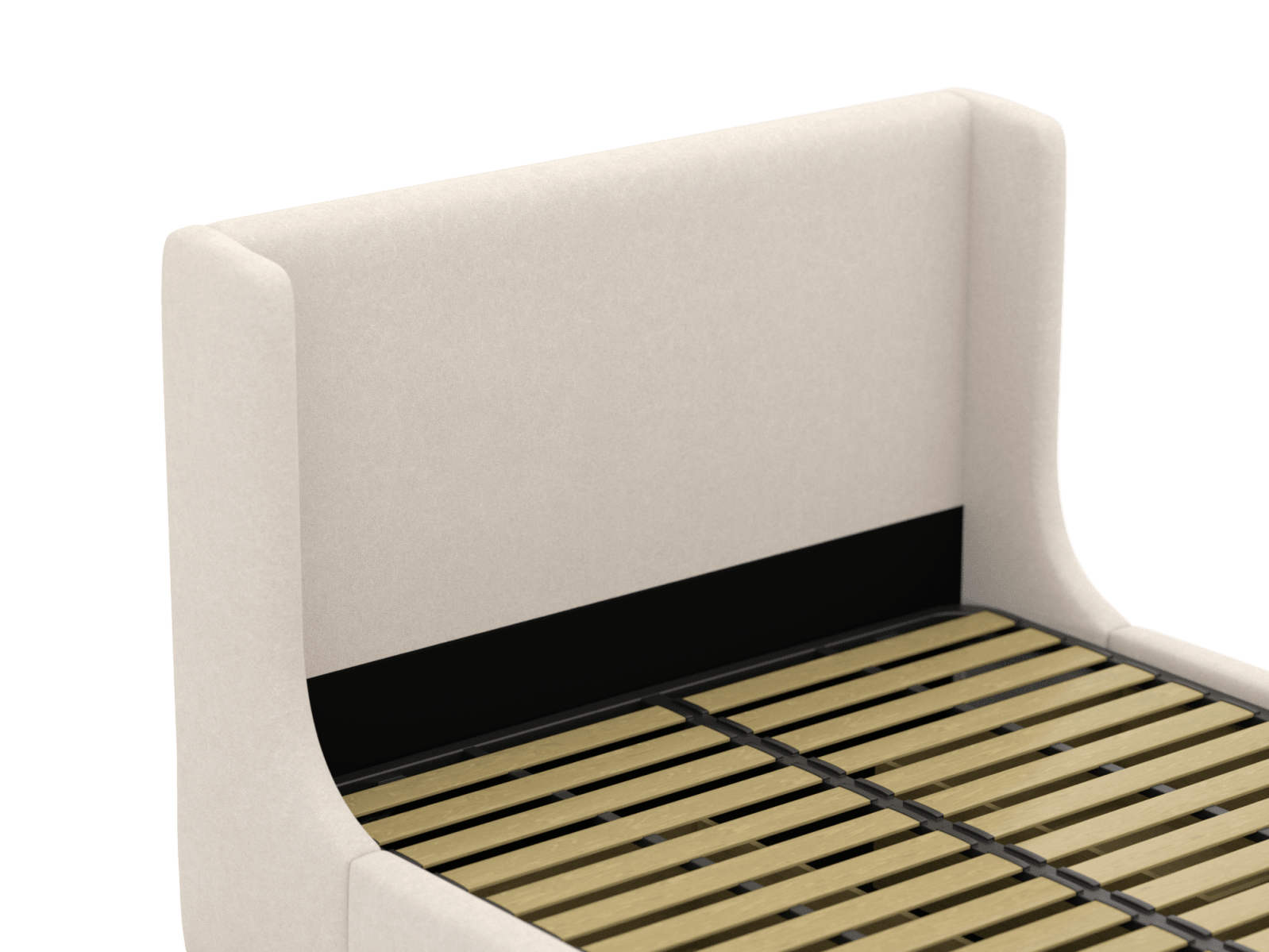Lucy Drawer Bed View Cream color View Cream