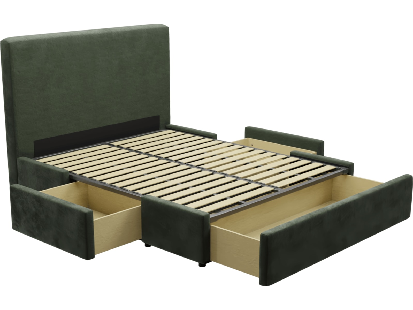 Aria Drawer Bed Muse Forest color Muse Forest