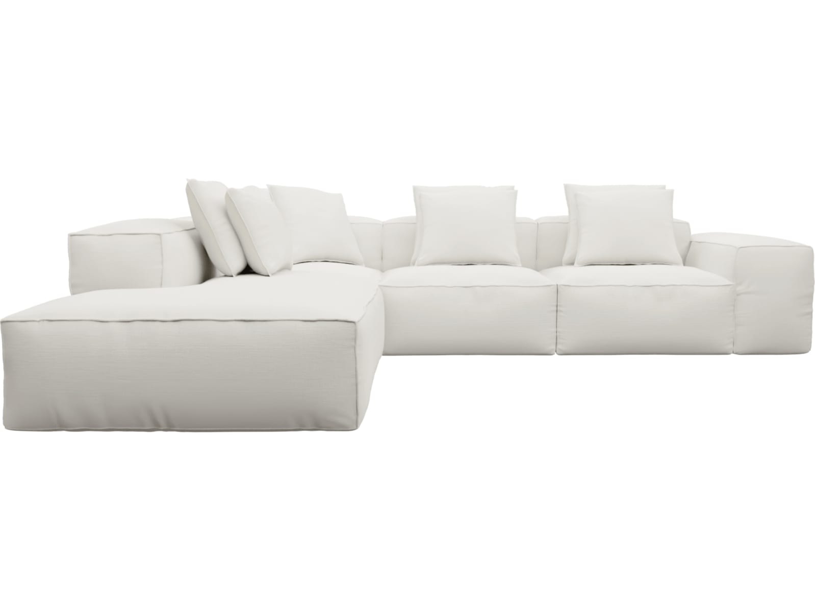 Riley Tribute Ice Modular Sofa - Arm, 2x Armless, Corner, Left Terminal color Tribute Ice