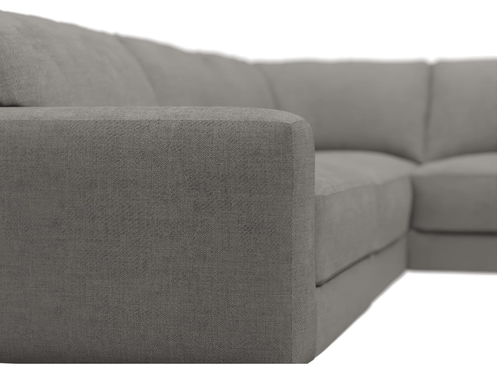 Monica Isla Soft Grey Corner Sofa - 5 Seater color Isla Soft Grey