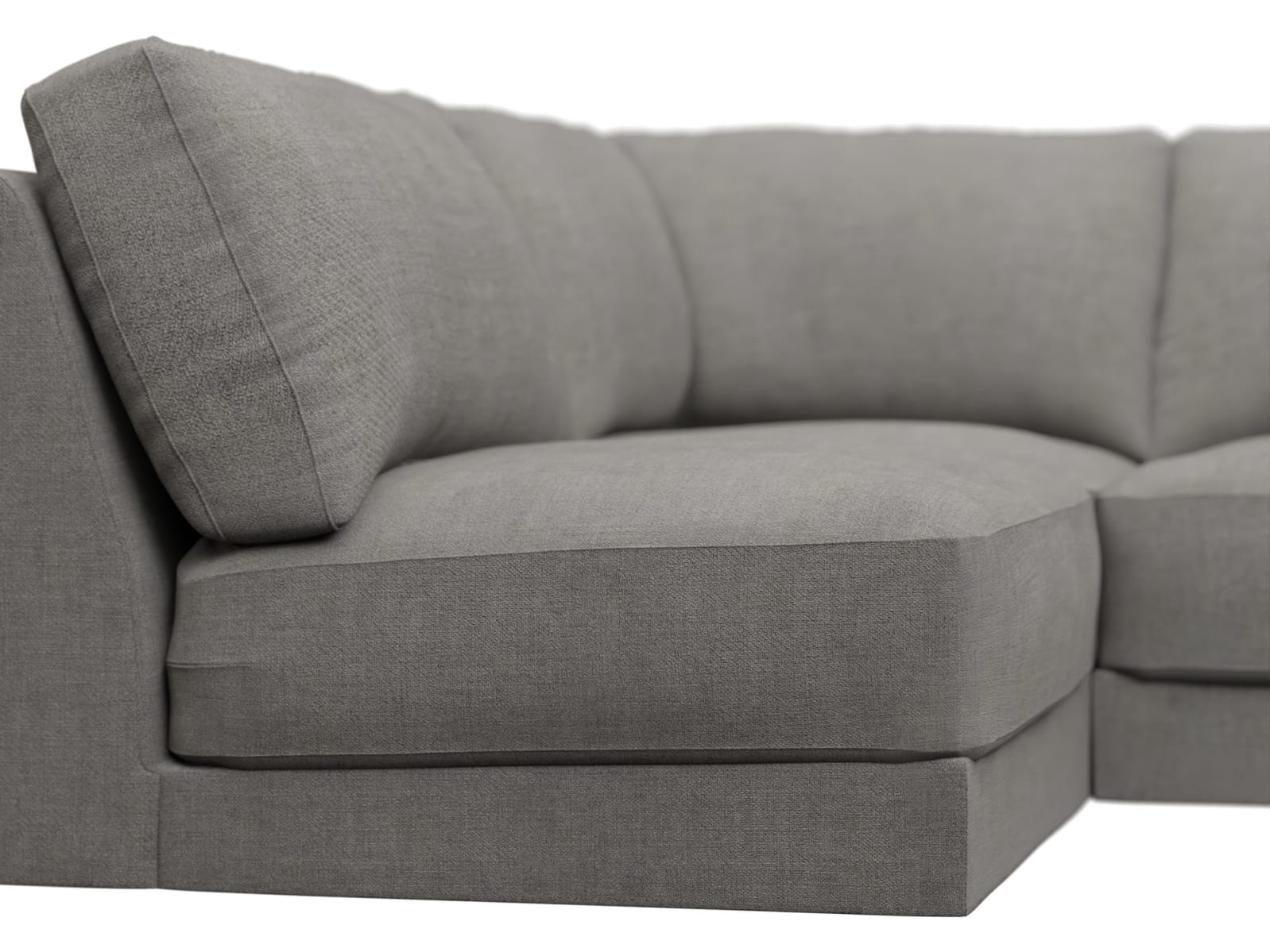 Monica Isla Soft Grey Sofa - 4 Seater LAF Terminal color Isla Soft Grey