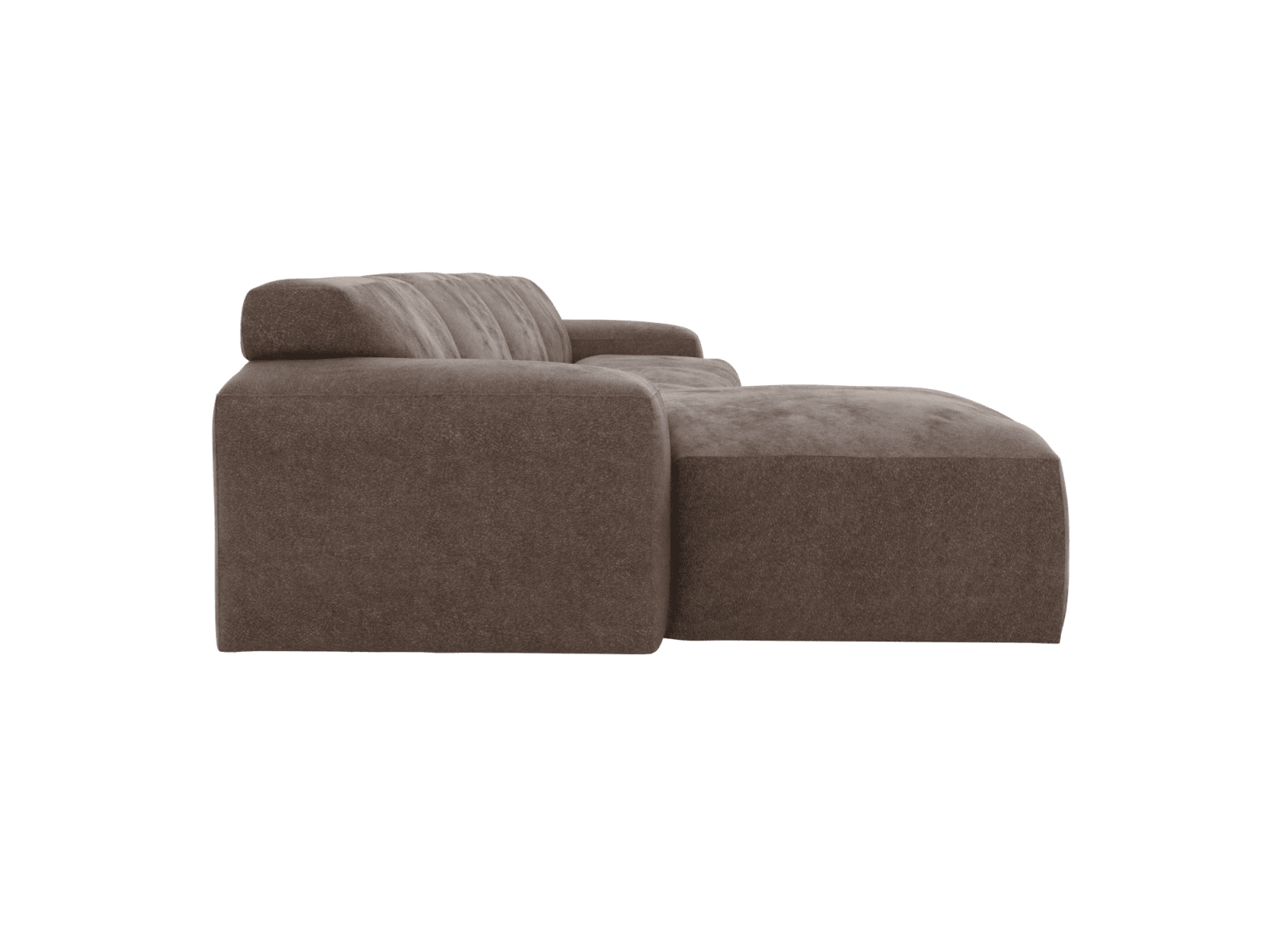 Copenhagen Muse Mink Chaise Sofa - 4 Seater color Muse Mink