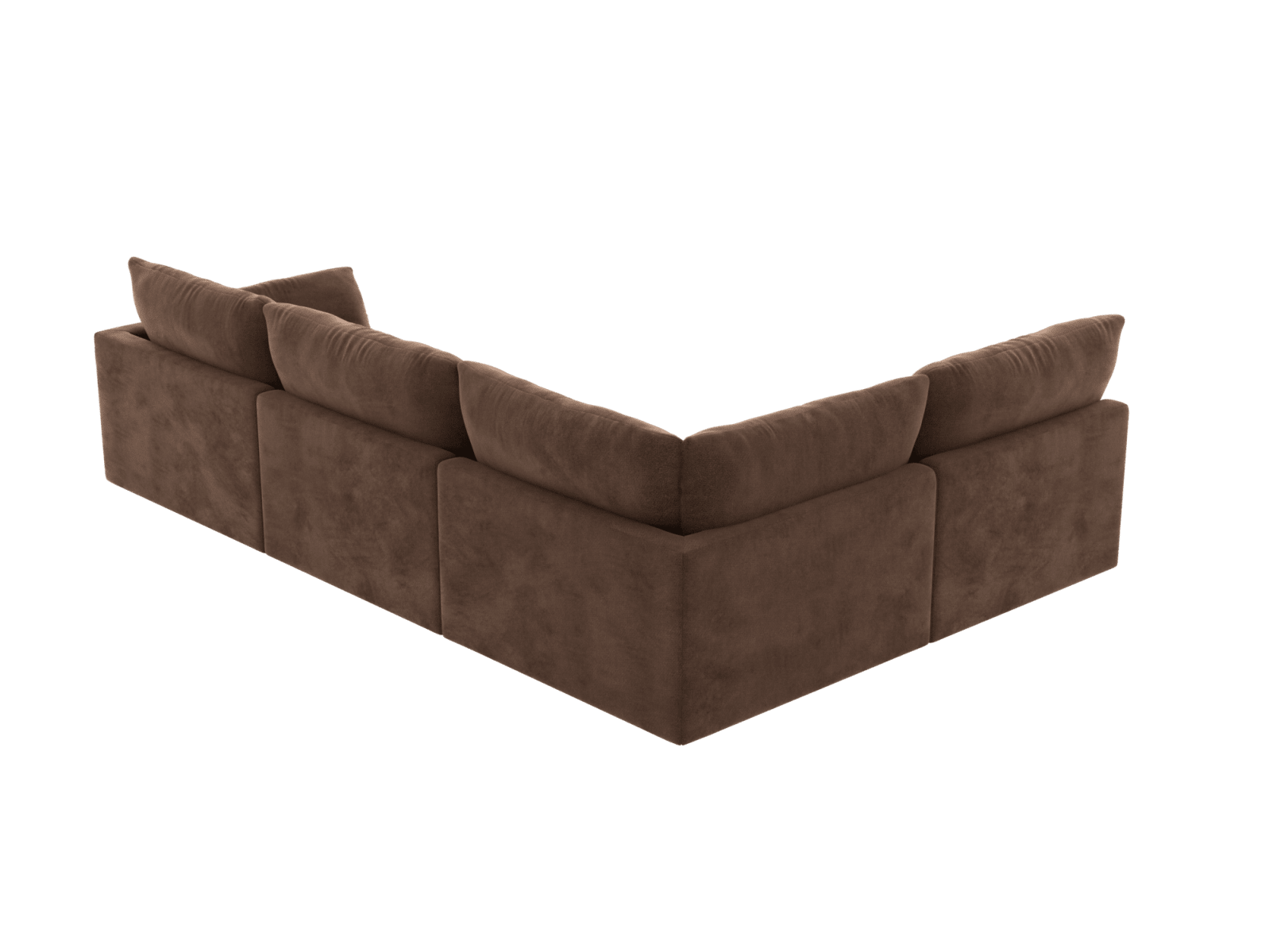 Willow Muse Chocolate Corner Sofa - 4 Seater LAF Terminal color Muse Chocolate