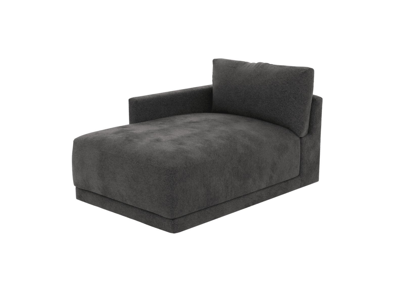 Haven California Charcoal Left Arm Facing Chaise Sofa Module color California Charcoal