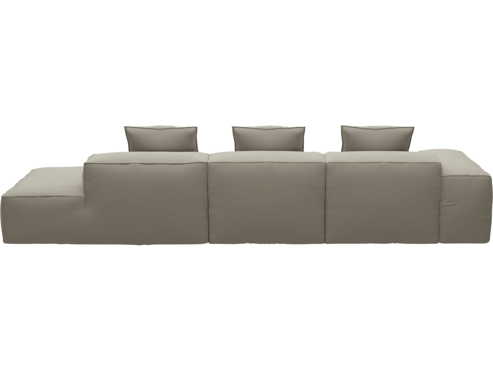 Riley Plaza Natural 4 Seater Terminal Right Modular Sofa color Plaza Natural