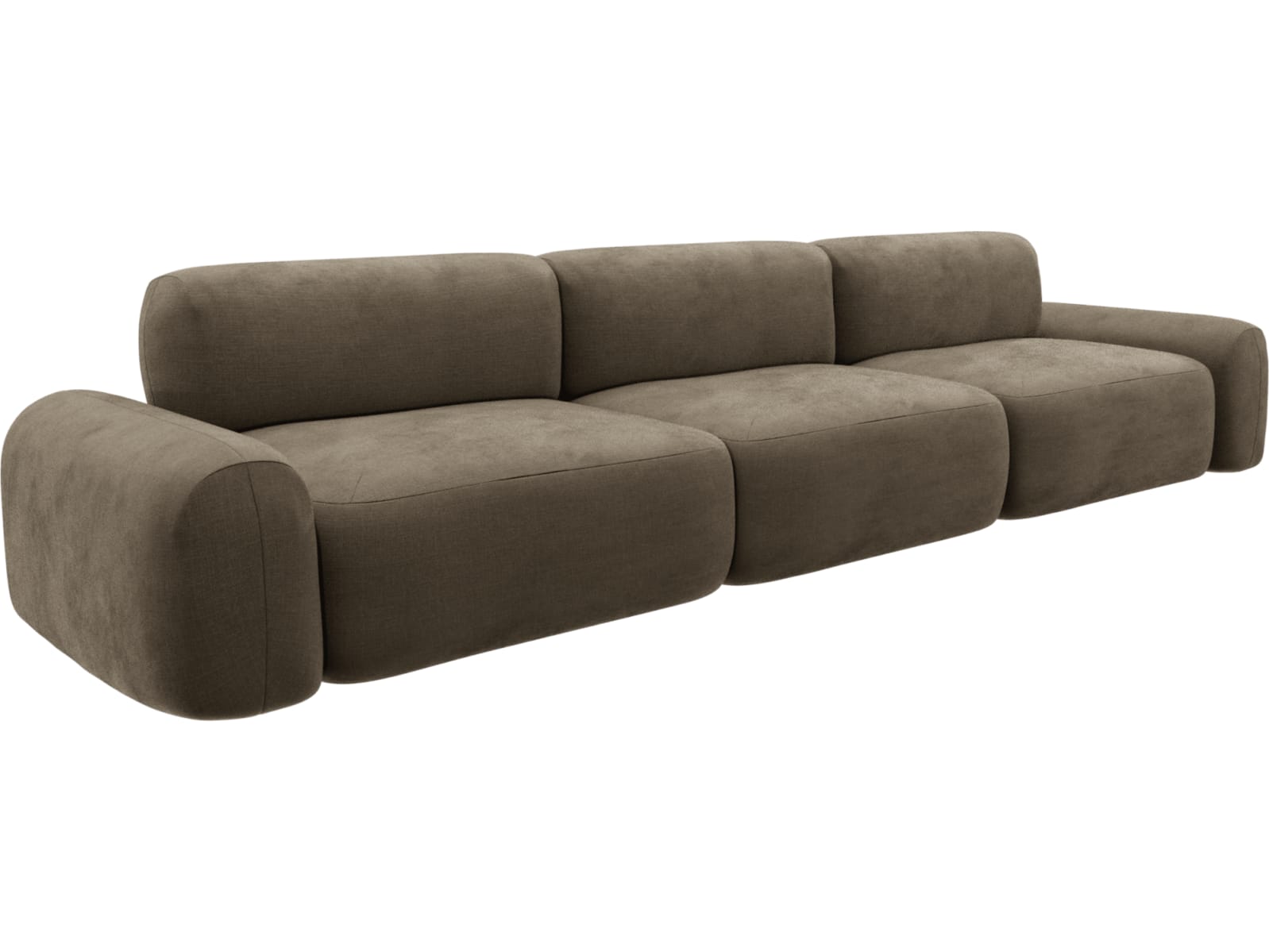 Beckett Tribute Walnut Modular Sofa - 3 Seater color Tribute Walnut