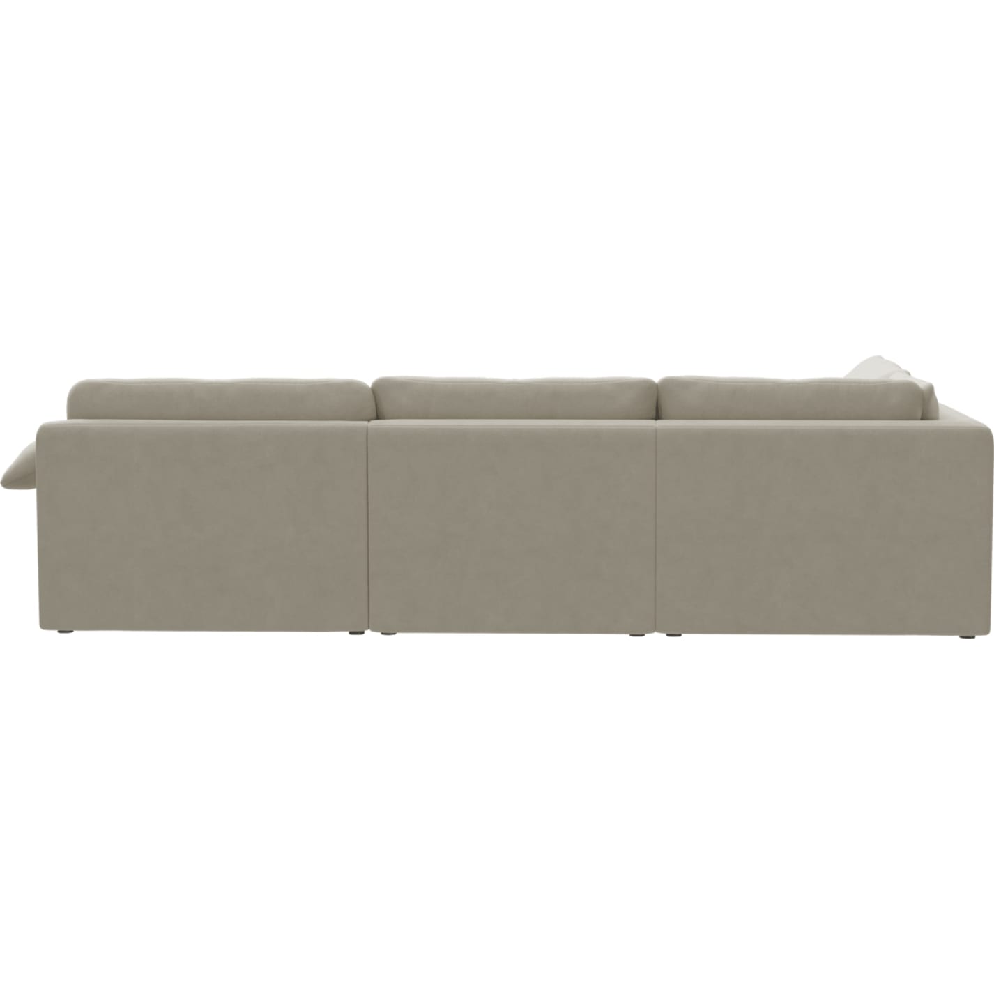 Ludlow Muse Flax Sofa - 4 Seater LAF Terminal color Muse Flax