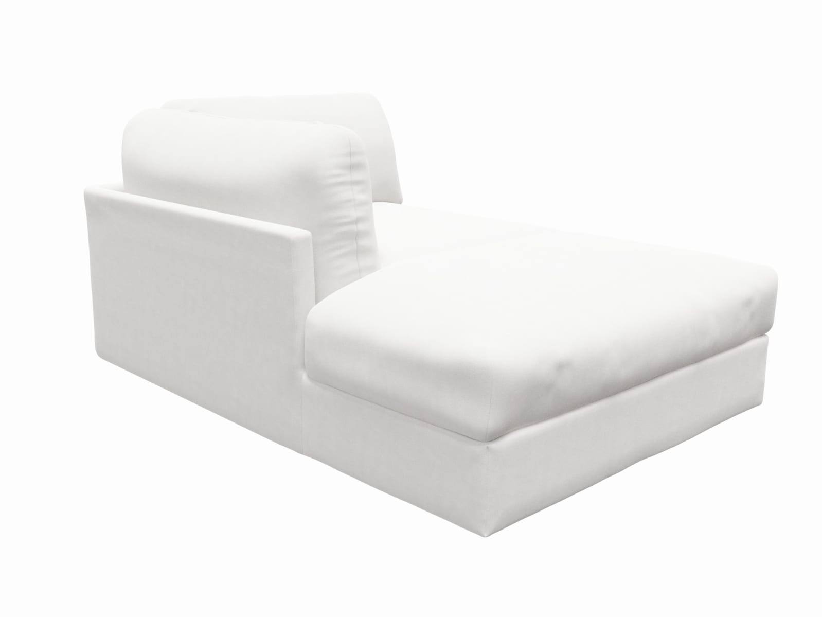 Finley Muse Frost Left Arm Facing Chaise Module color Muse Frost