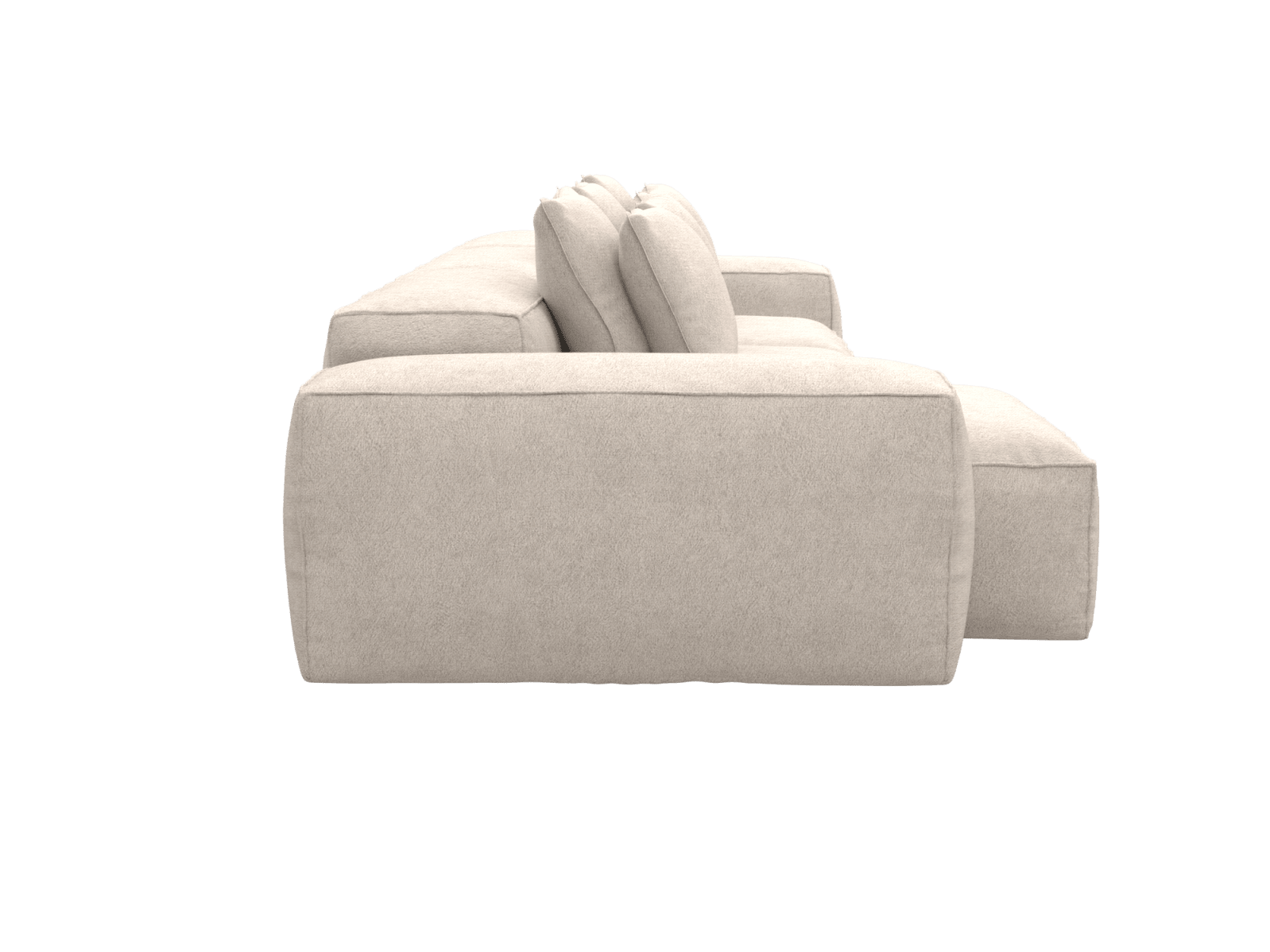 Riley Noa Desert 3 Seater Modular Chaise Sofa color Noa Desert