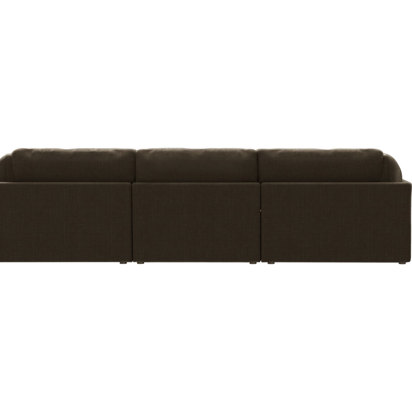 Finley Tribute Walnut Modular Sofa - 3 Seater and Ottoman color Tribute Walnut