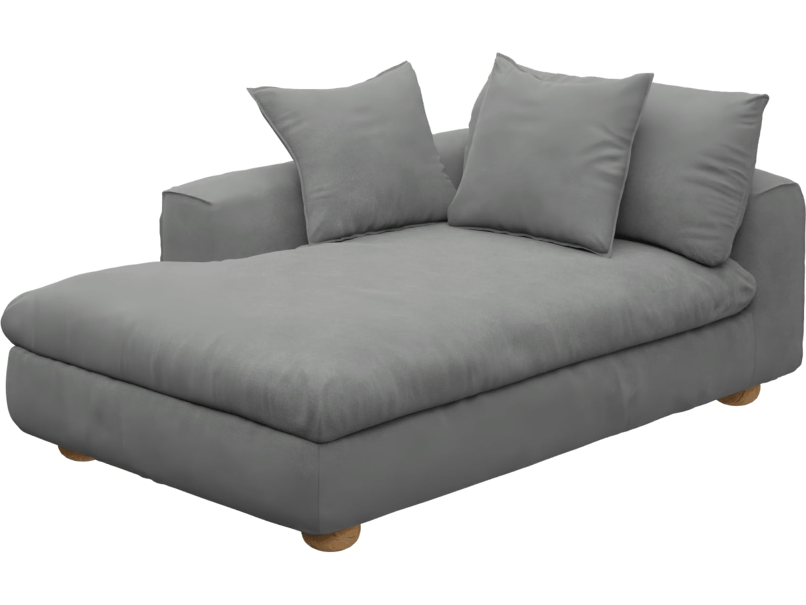 Tully Maya Flint Chaise Left Arm Facing Module color Maya Flint