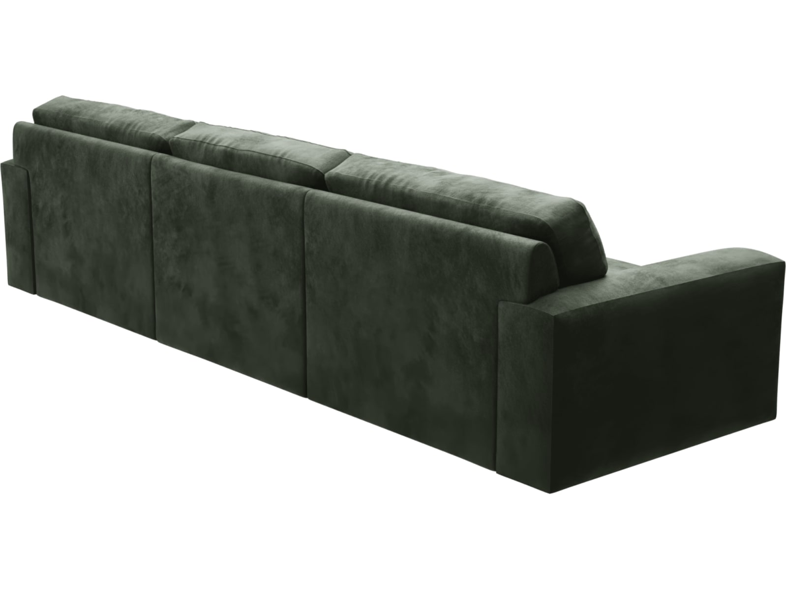 Monica Muse Forest Chaise Sofa - 3 Seater color Muse Forest