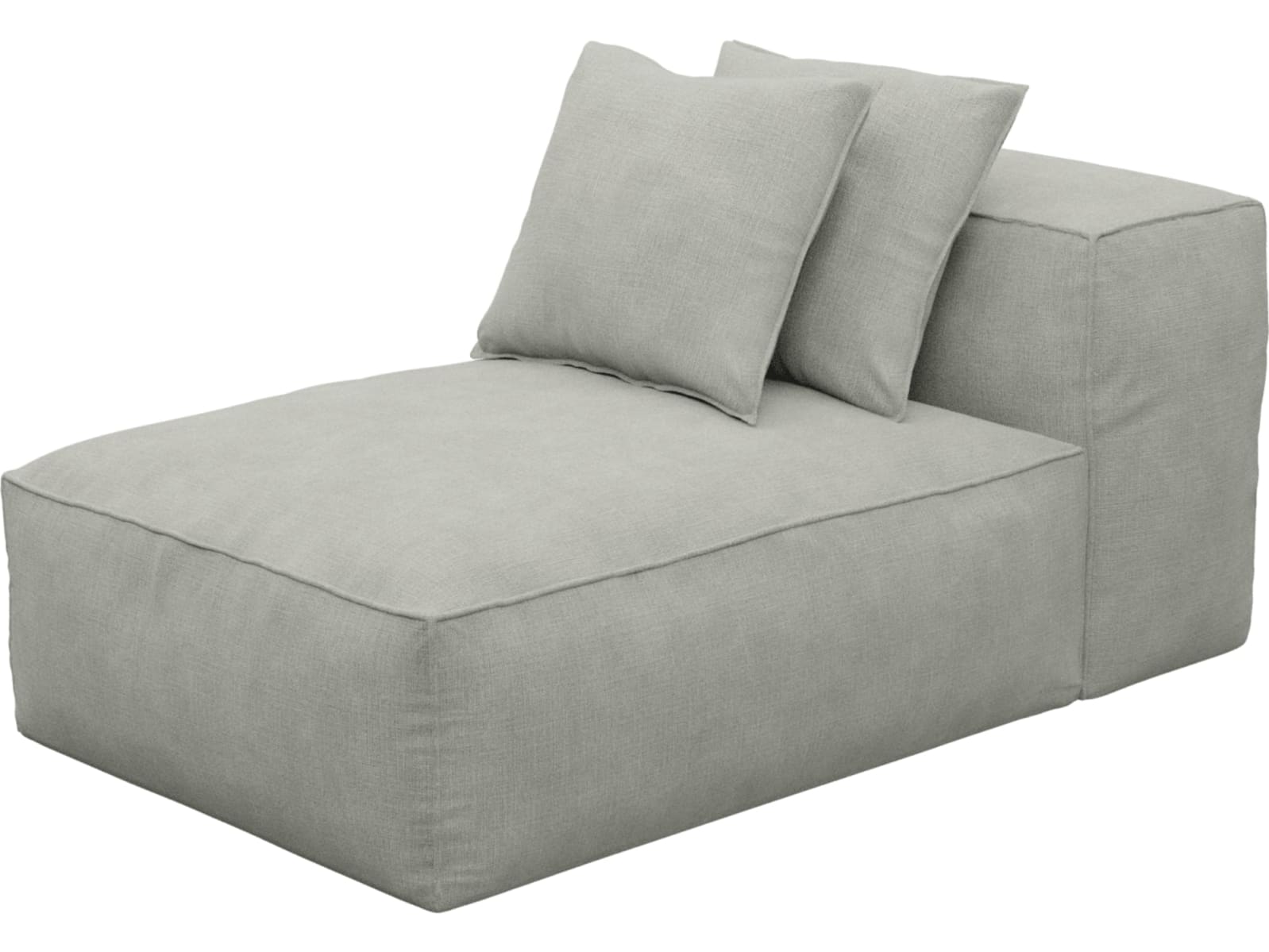 Riley Toorak Pebble Module Chaise color Toorak Pebble