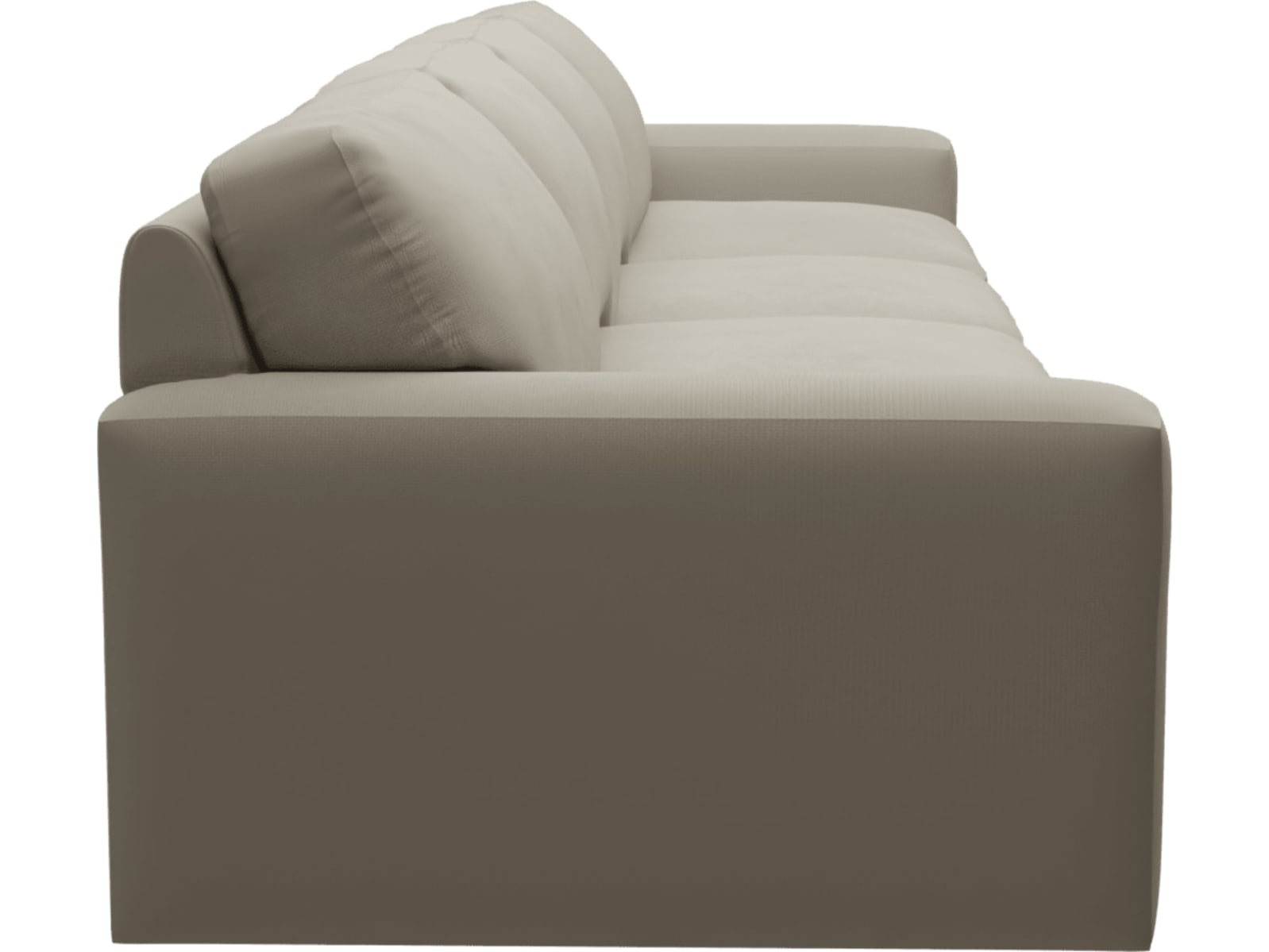 Monica Plaza Natural Sofa - 4 Seater color Plaza Natural