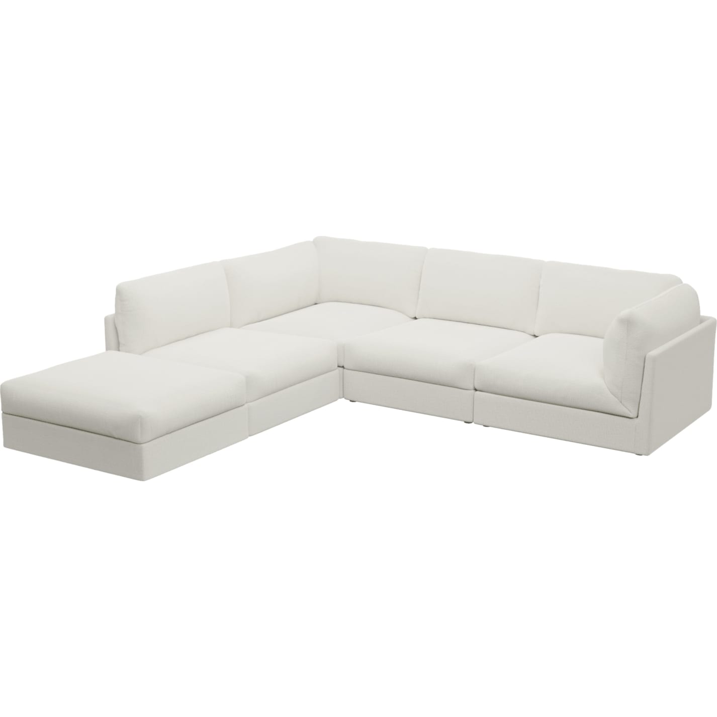 Finley Tribute Shell Modular Sofa - 5 Seater LAF Terminal color Tribute Shell