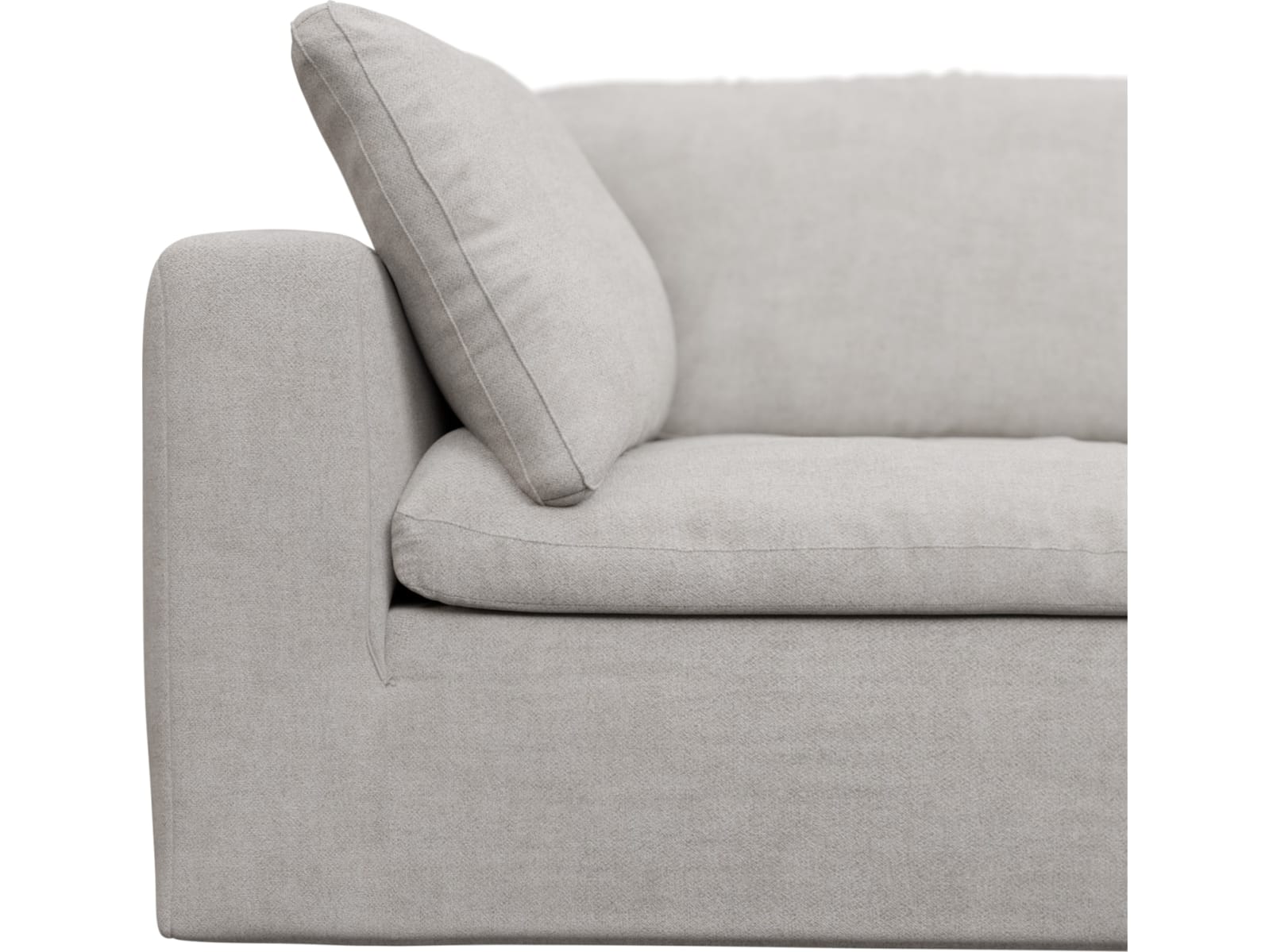 Cloud Deep Avon Mineral Modular Sofa - 5 Piece color Avon Mineral