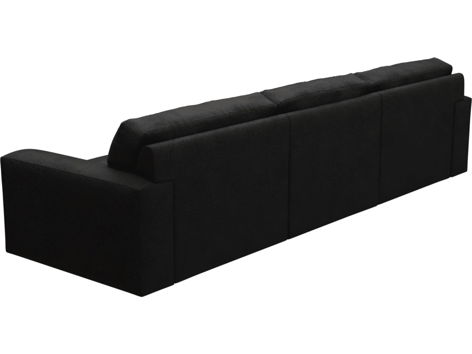 Monica California Charcoal Chaise Sofa - 3 Seater color California Charcoal