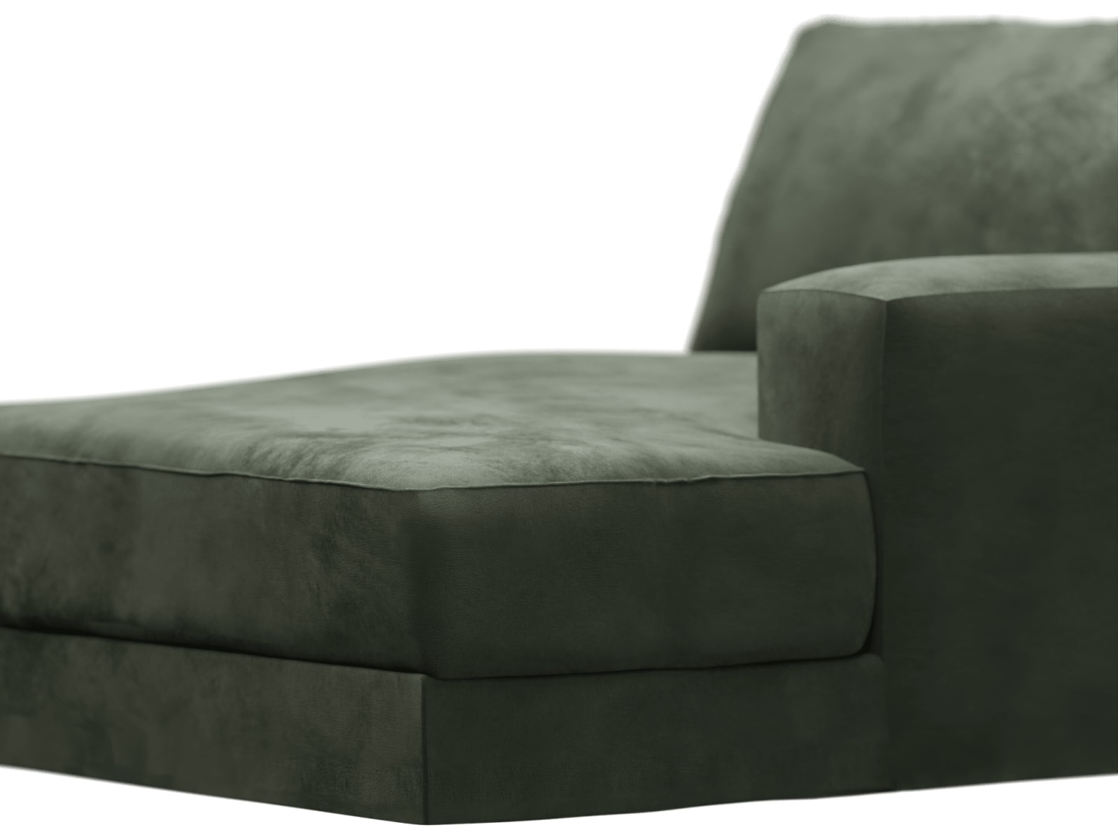 Monica Muse Forest Right Arm Facing Chaise Module color Muse Forest