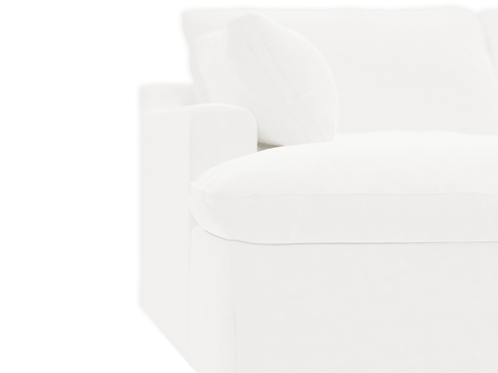Retreat Muse Frost Chaise Sofa - 3 Seater color Muse Frost