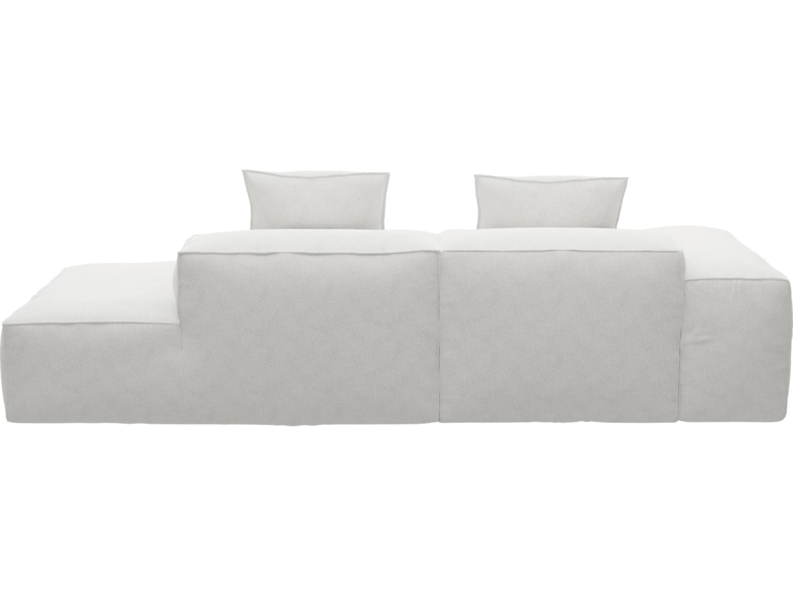 Riley Noa Fog Modular Sofa - 1x Arm, 1x Armless, 1x Right Terminal color Noa Fog