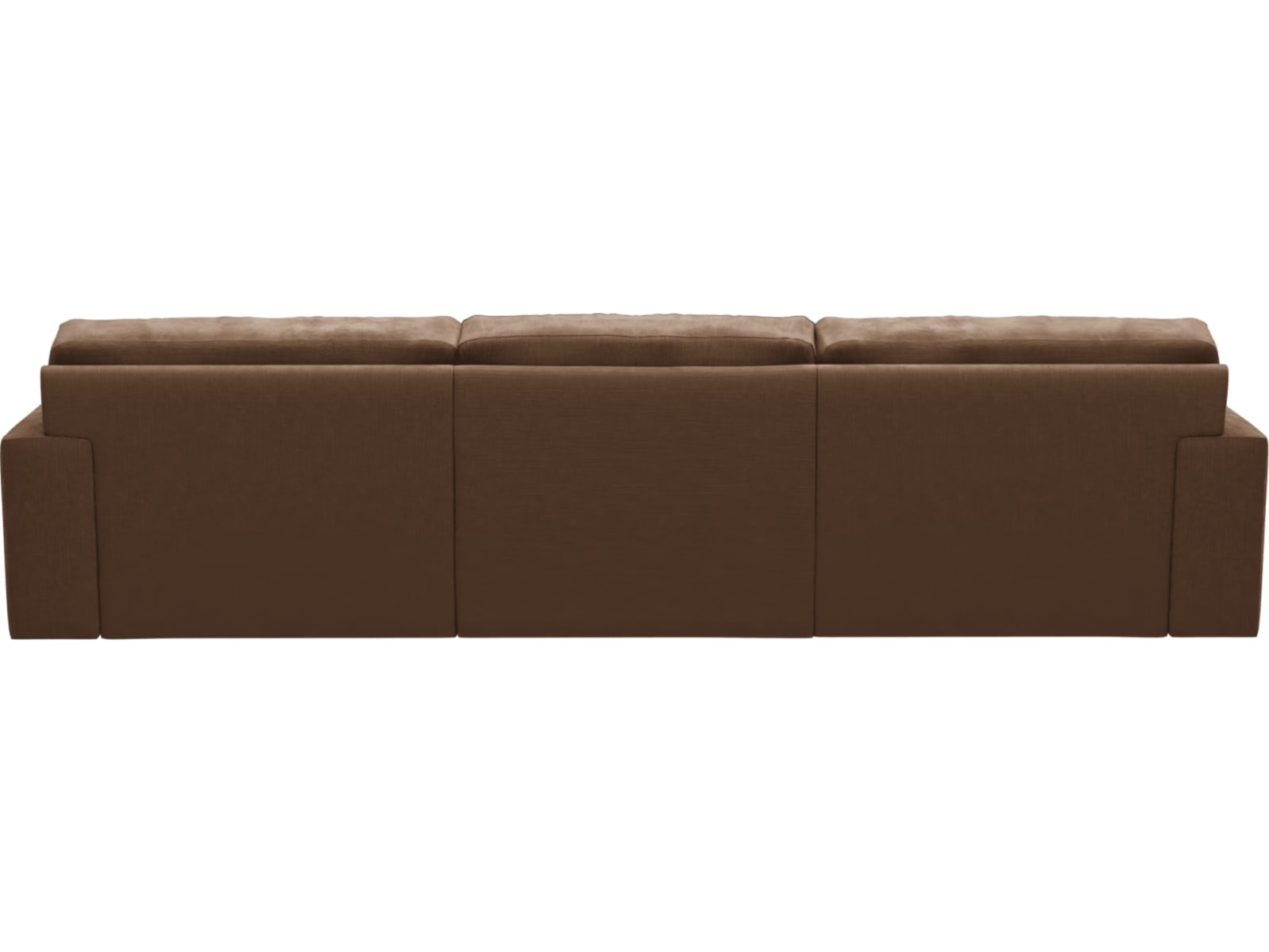 Monica Tribute Chestnut Chaise Sofa - 3 Seater color Tribute Chestnut