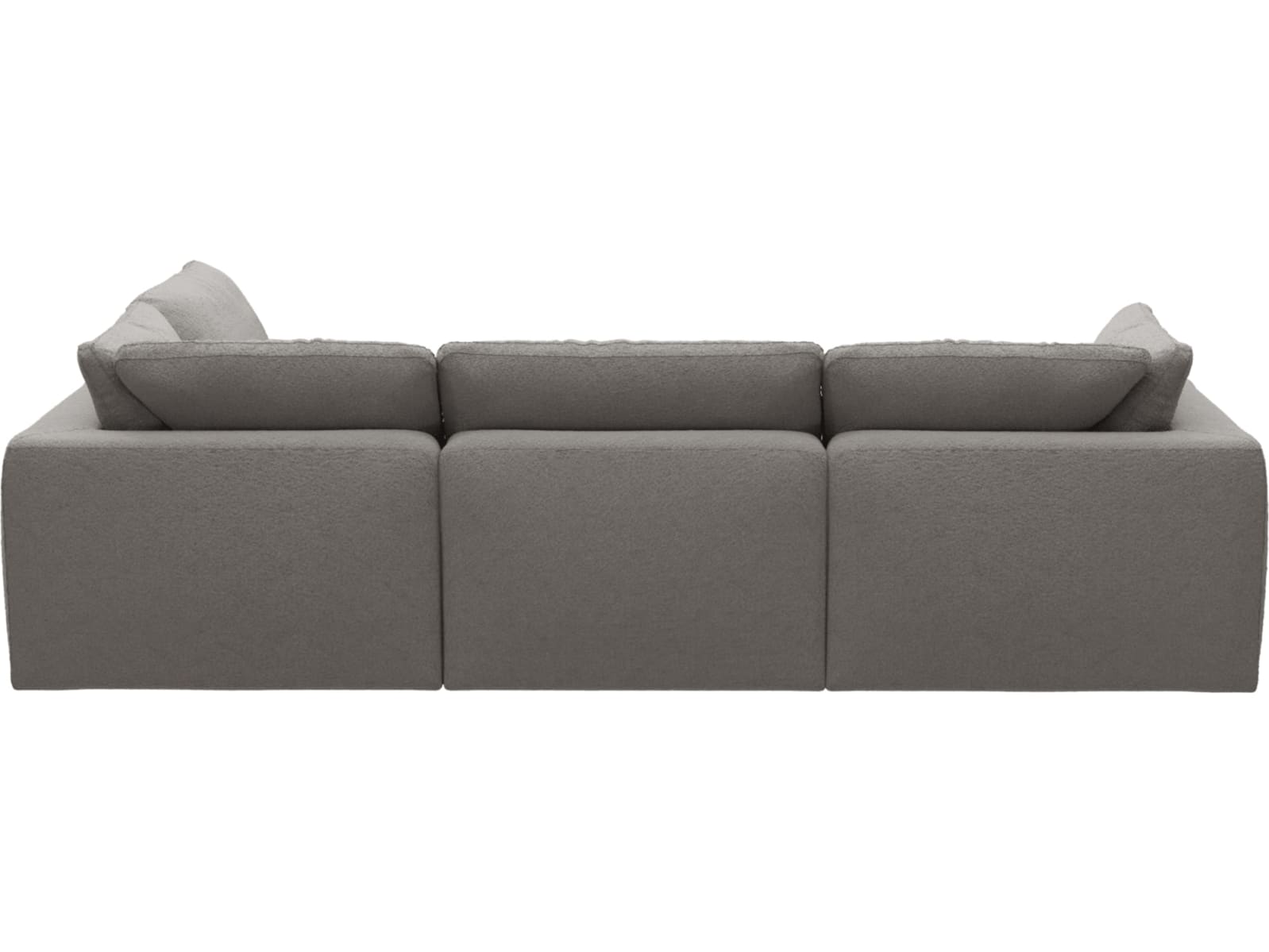 Cloud Deep Boucle Pumice Modular Sofa - 4 Piece color Boucle Pumice