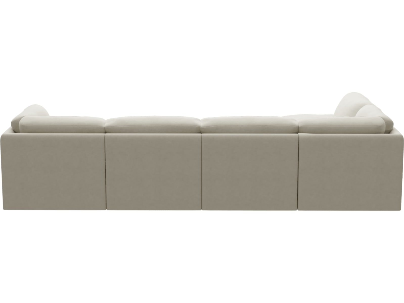 Emily Modular Sofa Muse Flax - 6 Piece color Muse Flax