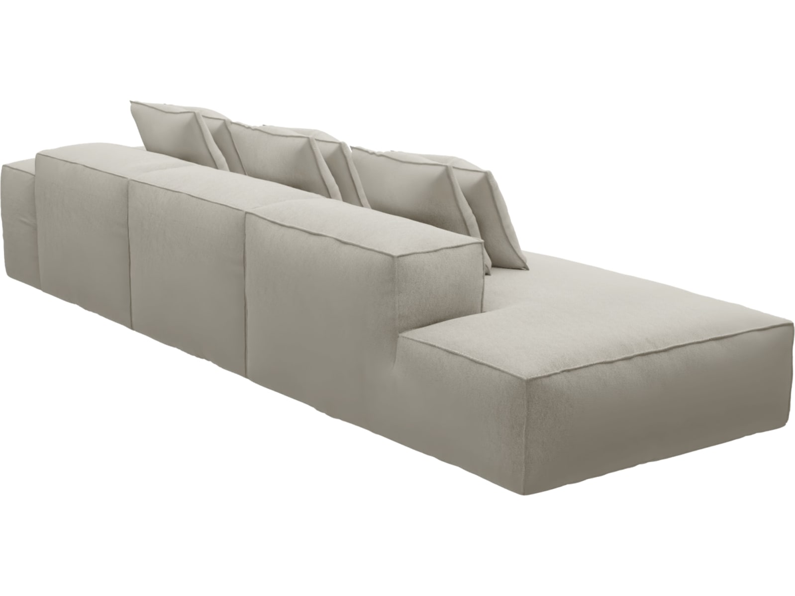 Riley Noa Desert Modular Sofa - 1x Arm, 2x Armless, 1x Left Terminal color Noa Desert