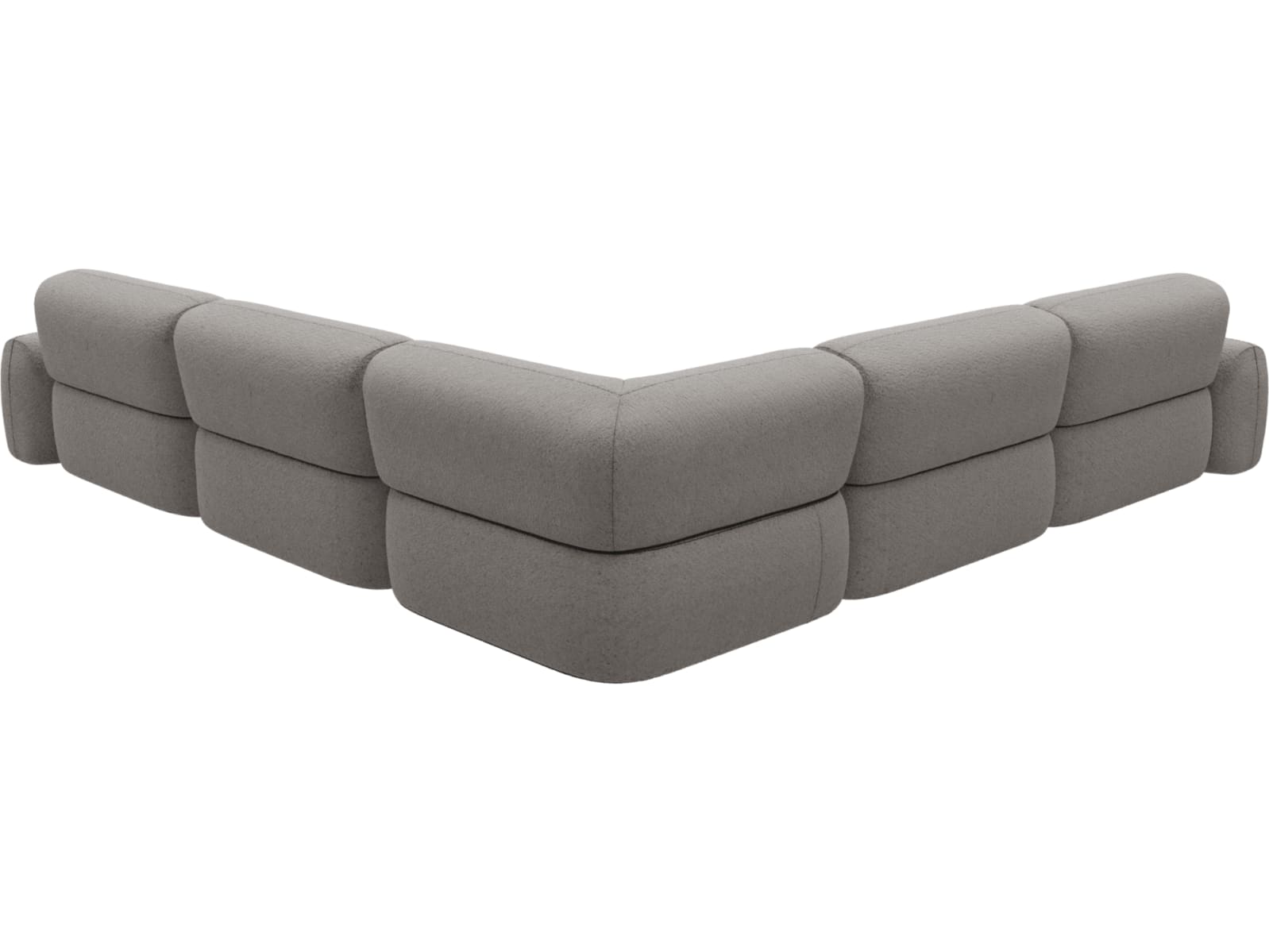 Beckett Boucle Pumice Modular Corner Sofa - 7 Piece color Boucle Pumice
