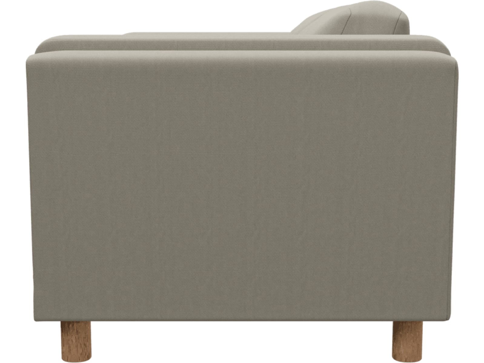 Hayes Plaza Natural Sofa - 2 Seater color Plaza Natural