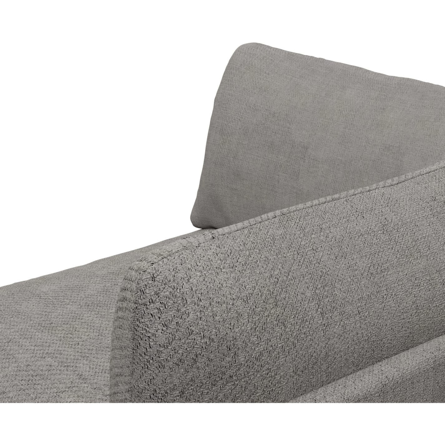 Finley Isla Soft Grey Right Arm Facing Sofa Chair Module color Isla Soft Grey