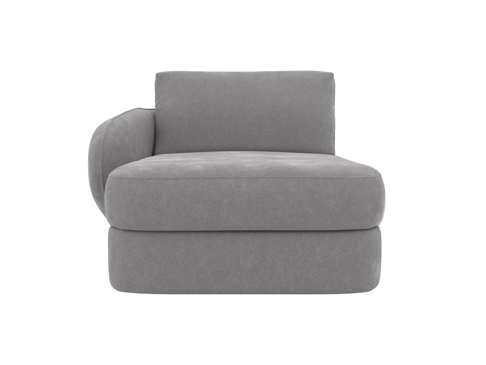 Esme View Steel Left Arm Facing Chaise Module color View Steel